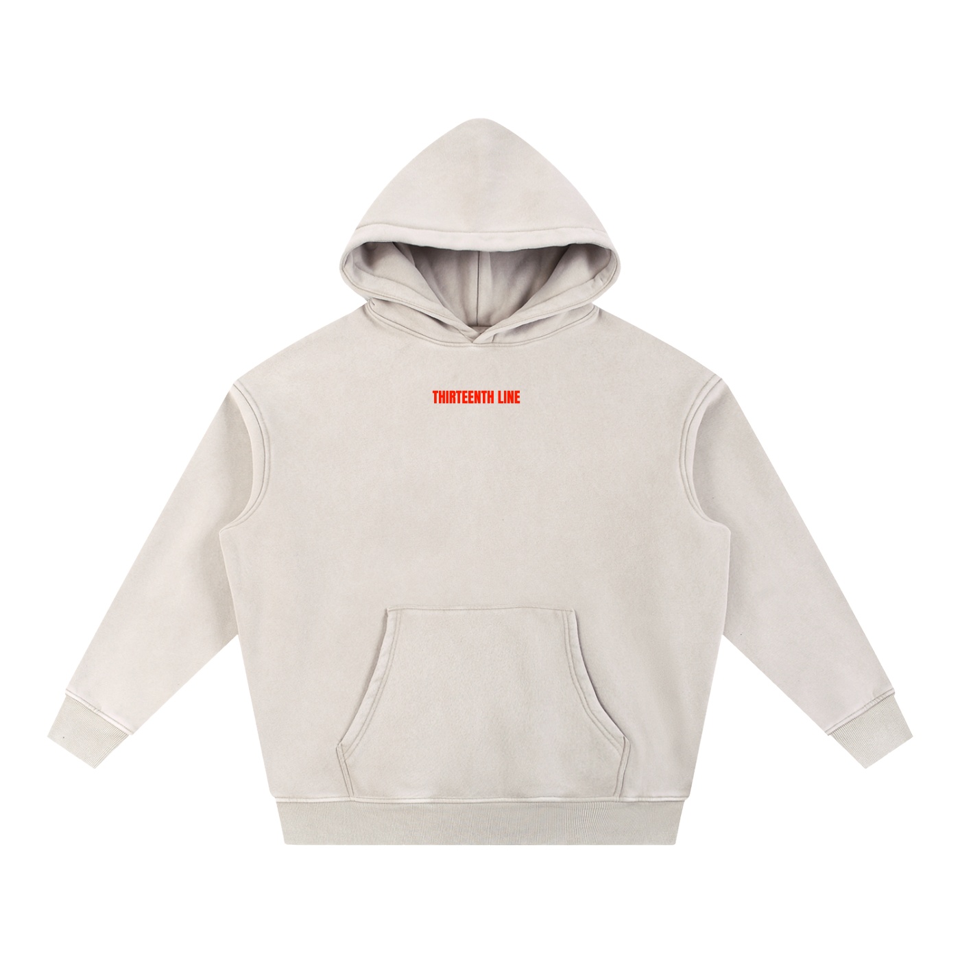 “NEON SIMON” Snow Wash Fleece Oversize Hoodie - Image 3