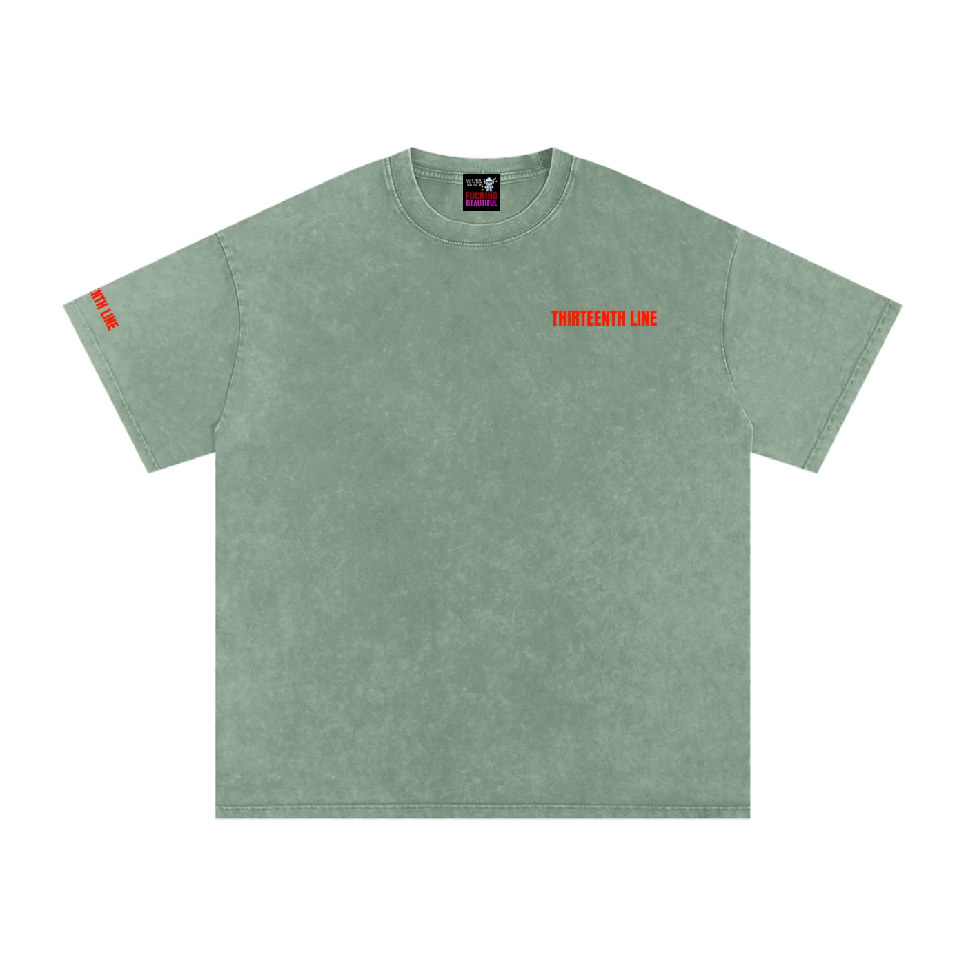 “NEON”Snow Washed Oversized Cotton T-Shirt - Image 27