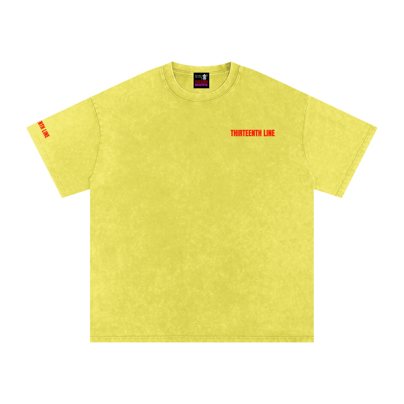 “NEON”Snow Washed Oversized Cotton T-Shirt - Image 43