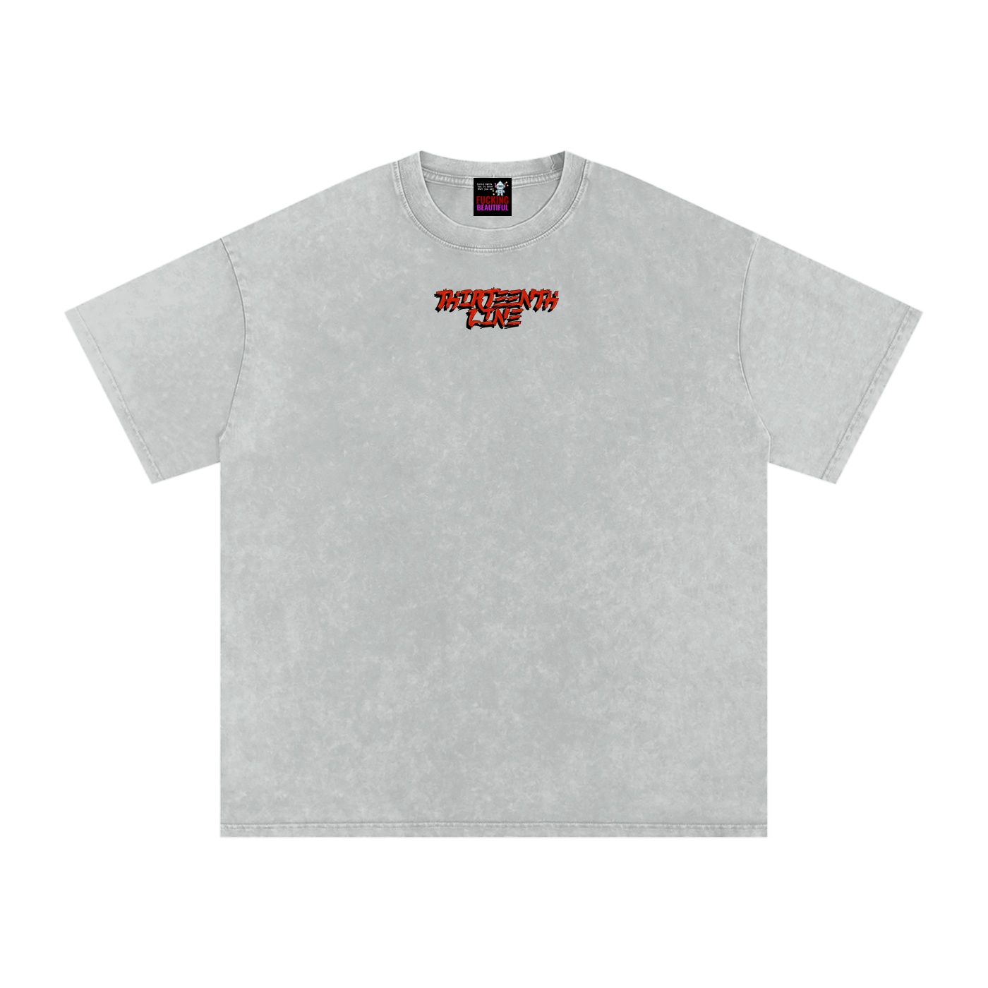 “DRAGON” Snow Washed Oversized Cotton T-Shirt - Image 7