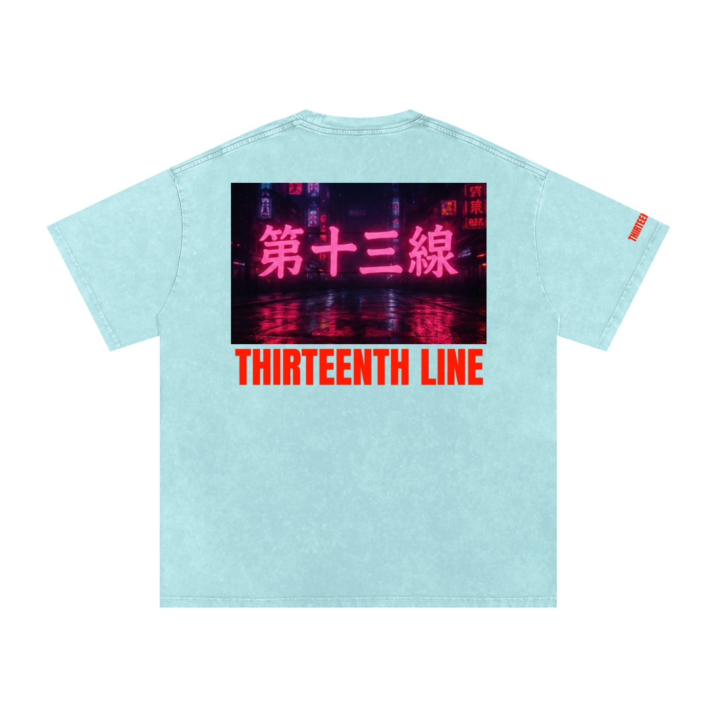 “NEON”Snow Washed Oversized Cotton T-Shirt - Image 36