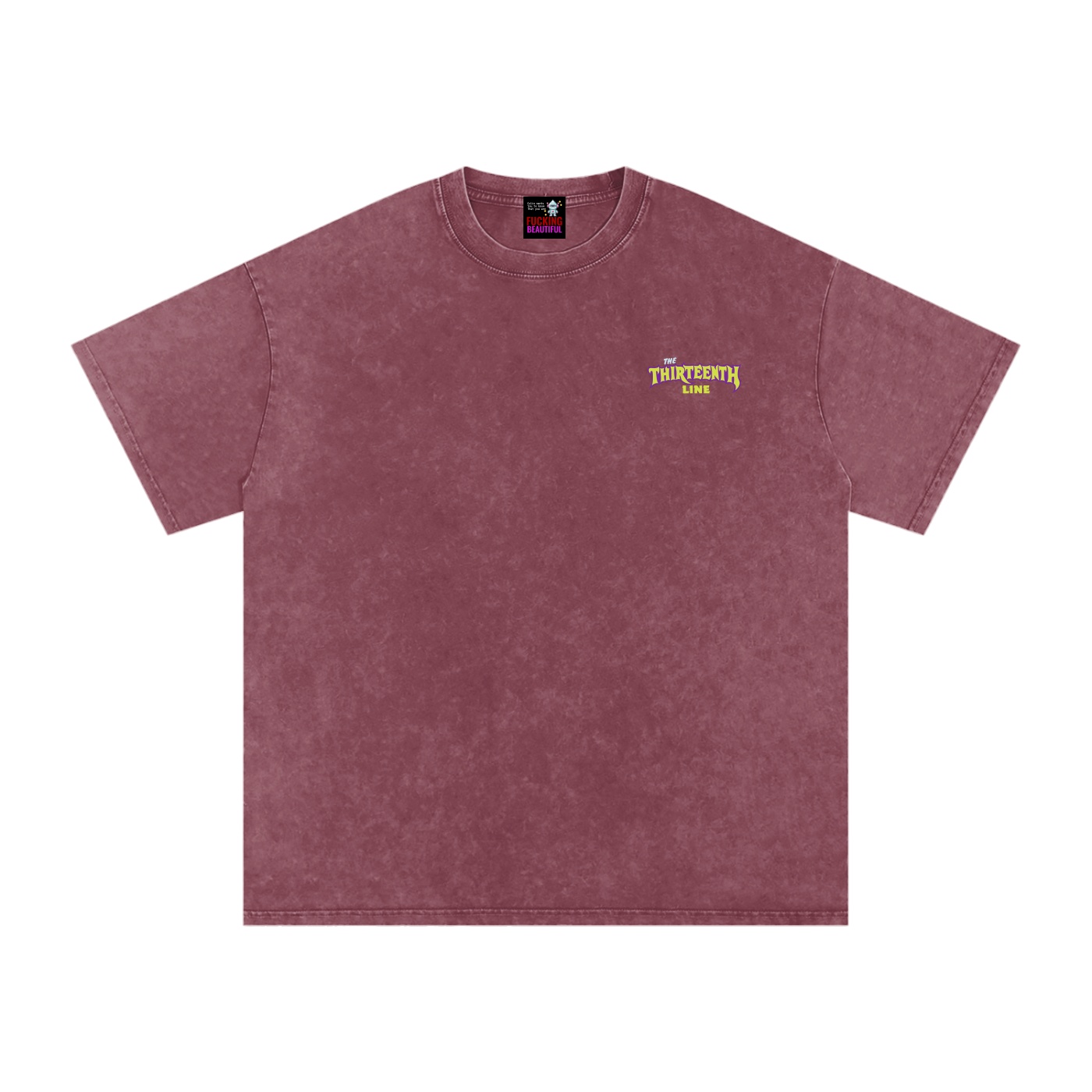 “MONSTER”Snow Washed Oversized Cotton T-Shirt - Image 17