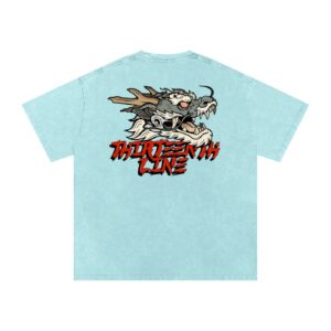 “DRAGON” Snow Washed Oversized Cotton T-Shirt