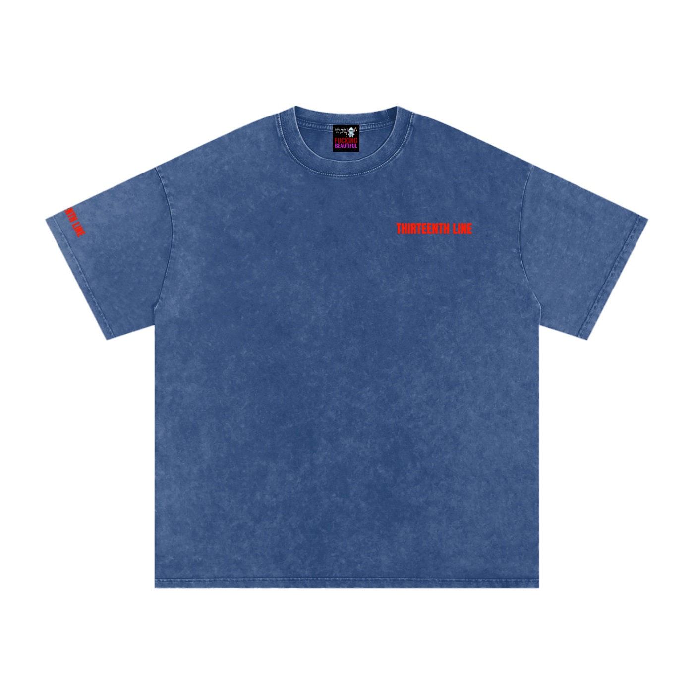 “NEON”Snow Washed Oversized Cotton T-Shirt - Image 3