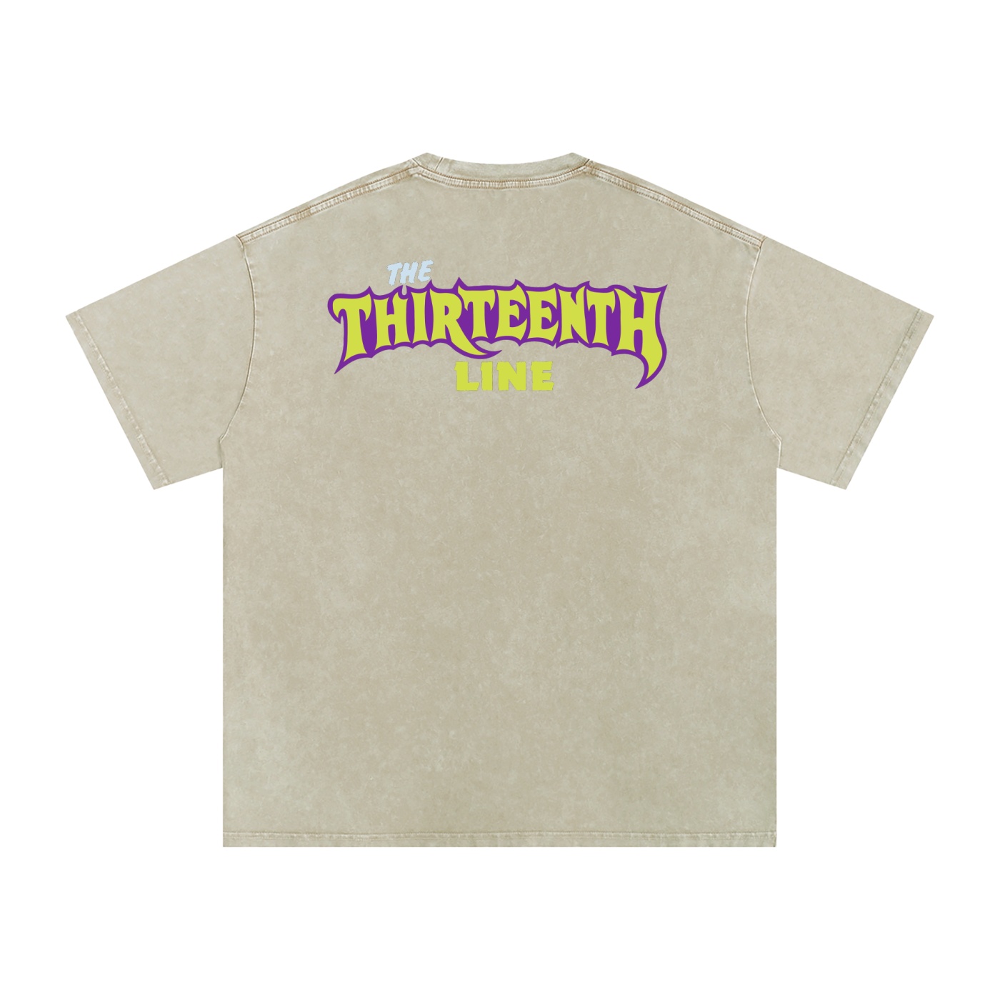 “MONSTER”Snow Washed Oversized Cotton T-Shirt - Image 24