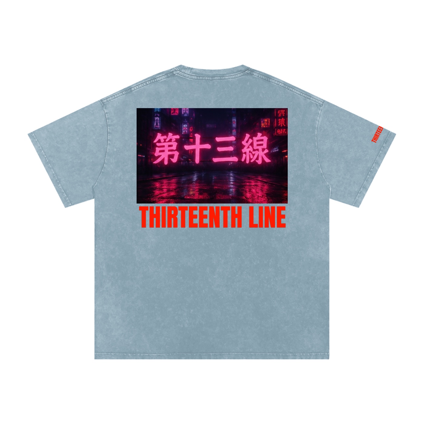 “NEON”Snow Washed Oversized Cotton T-Shirt - Image 40