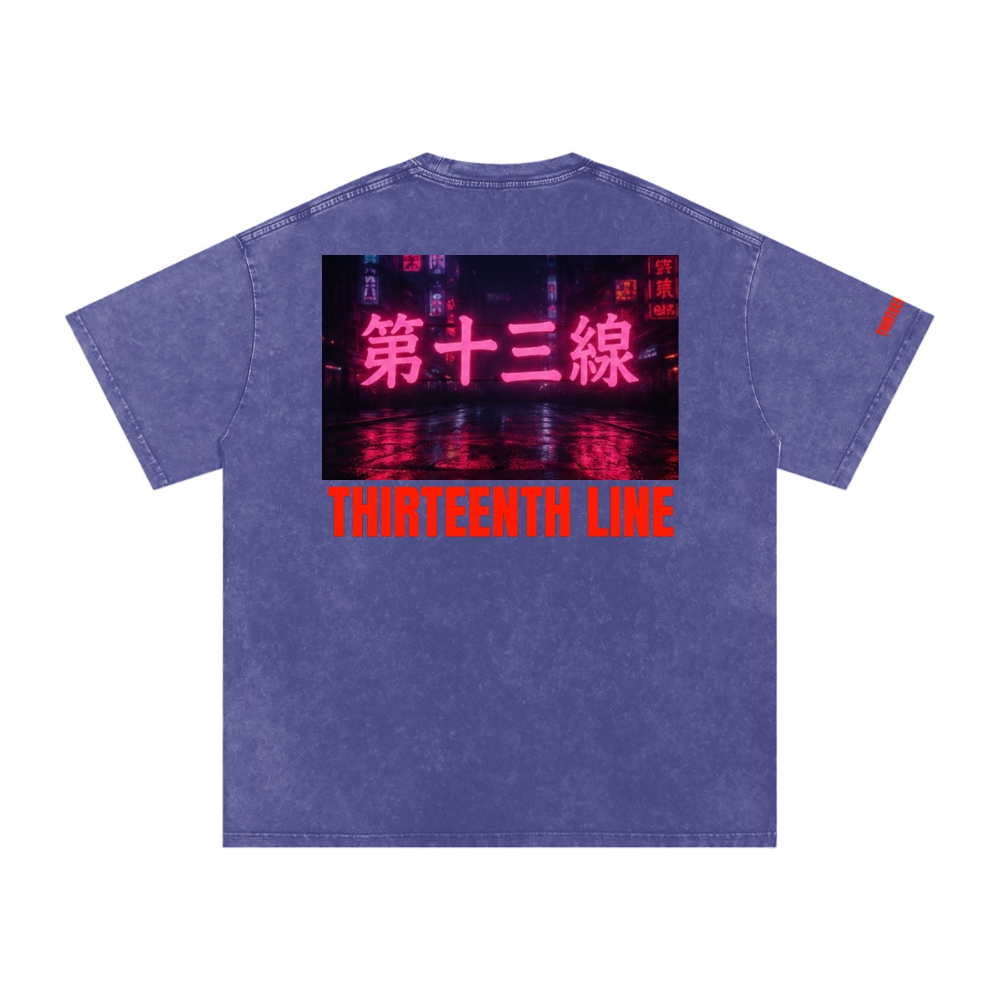 “NEON”Snow Washed Oversized Cotton T-Shirt - Image 6