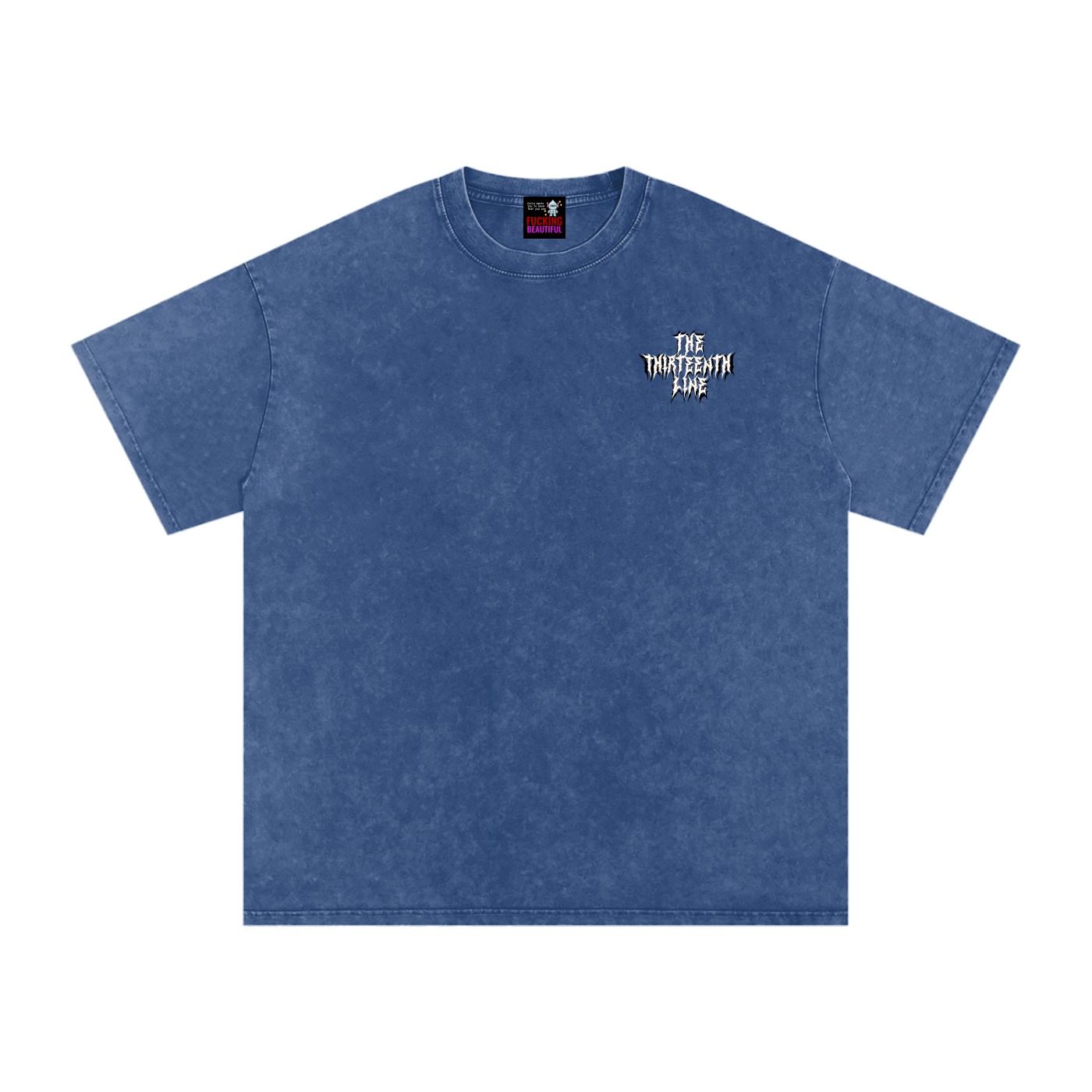 “SCARAB”Snow Washed Oversized Cotton T-Shirt - Image 3