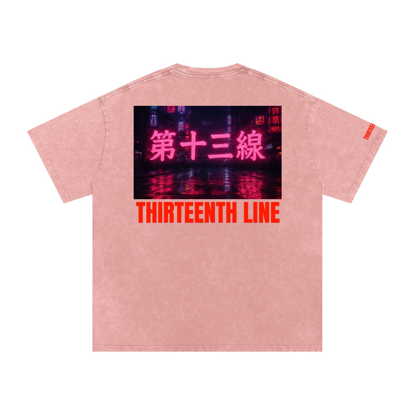 “NEON”Snow Washed Oversized Cotton T-Shirt - Image 48