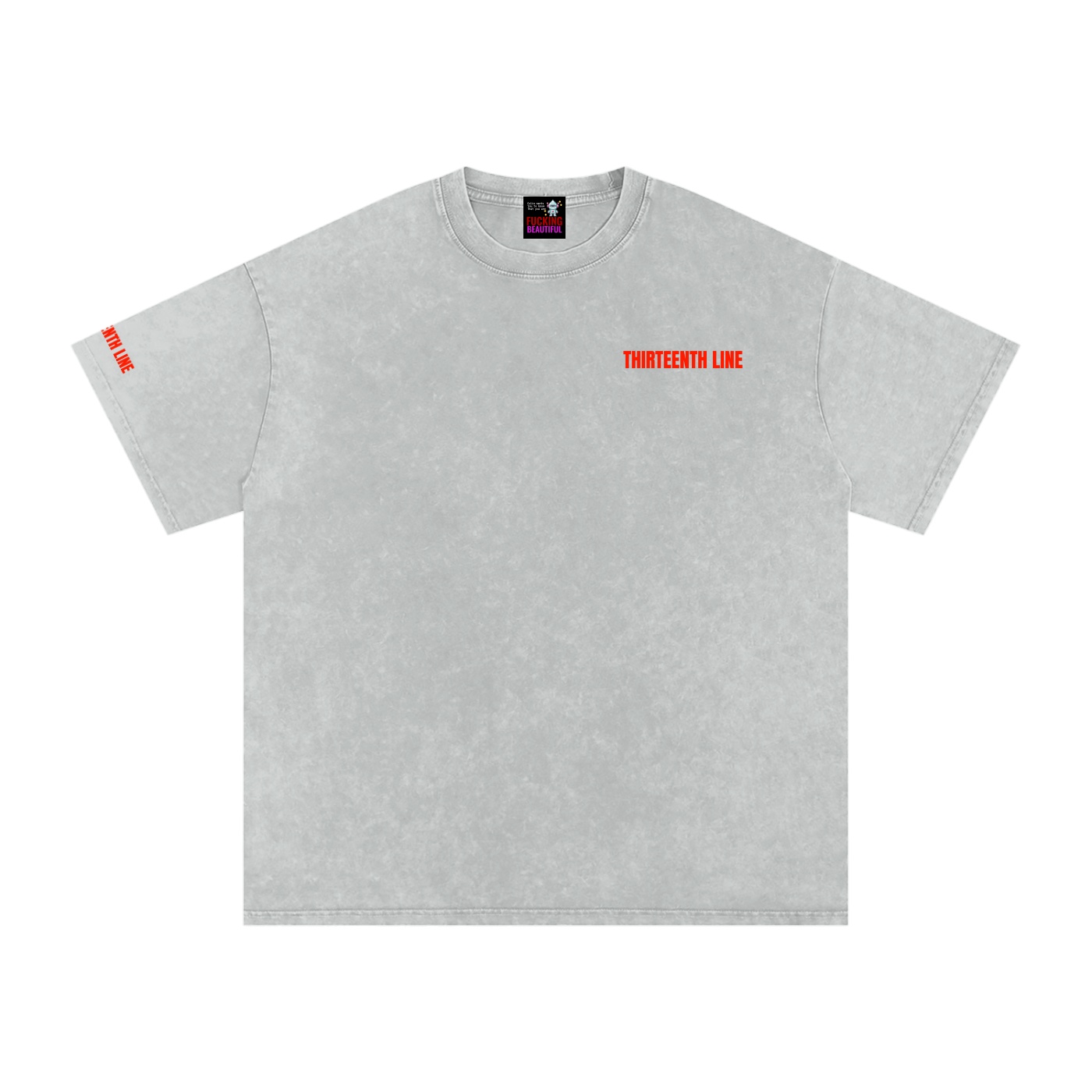 “NEON”Snow Washed Oversized Cotton T-Shirt - Image 31