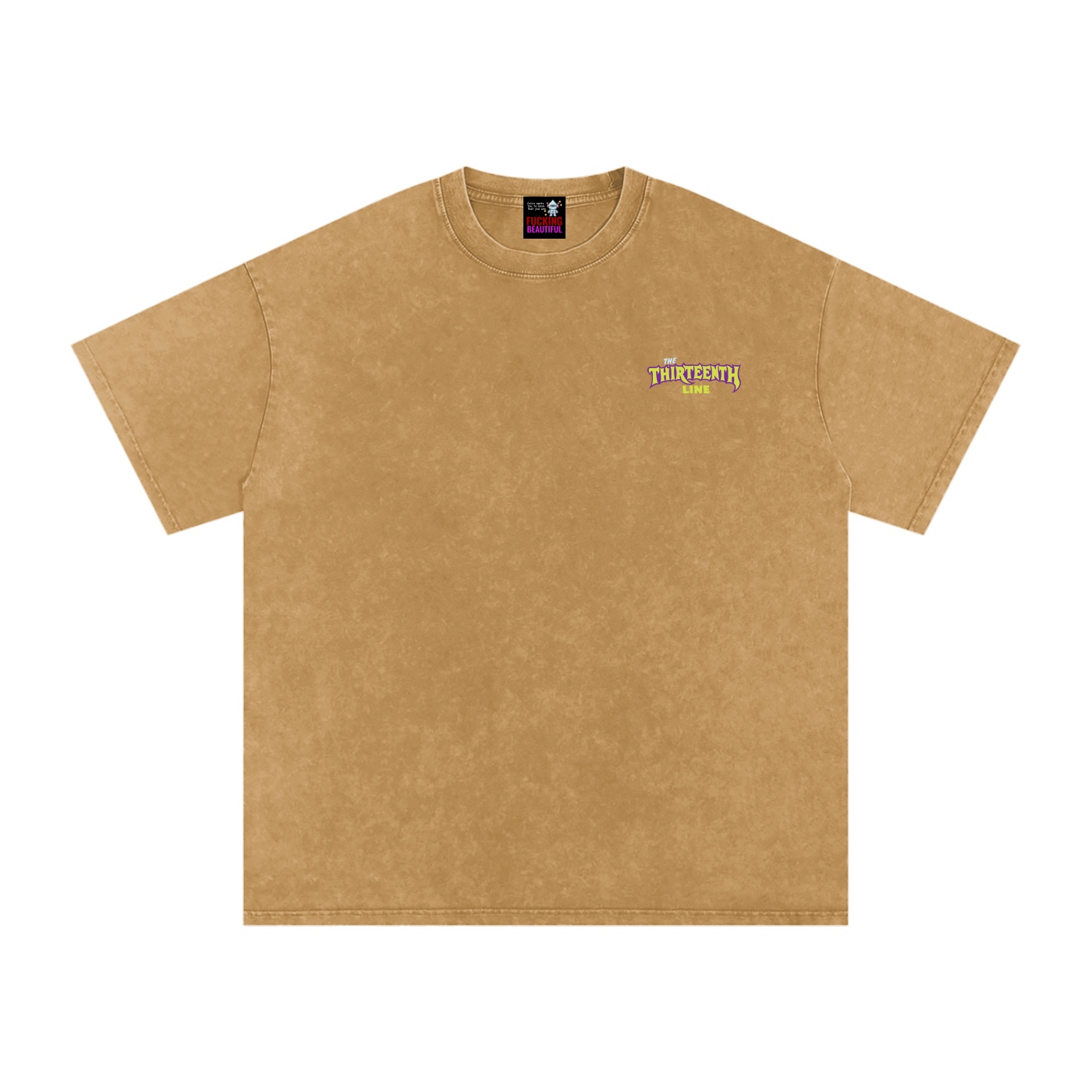 “MONSTER”Snow Washed Oversized Cotton T-Shirt - Image 39