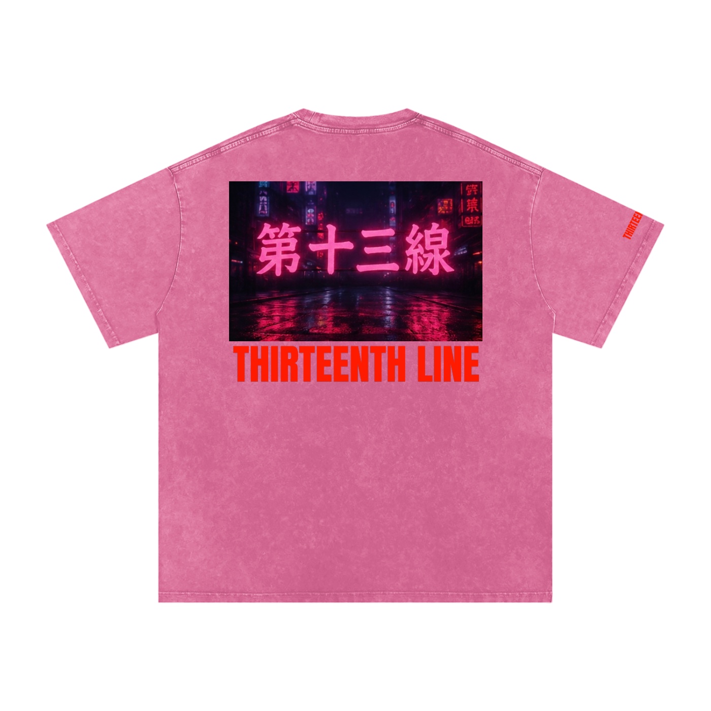 “NEON”Snow Washed Oversized Cotton T-Shirt - Image 24