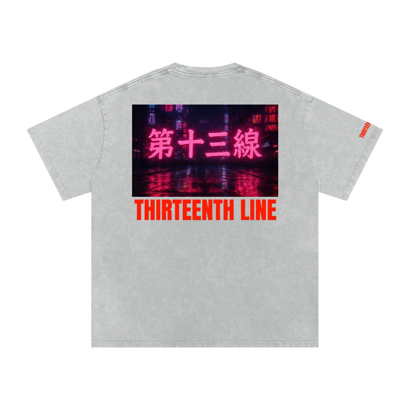 “NEON”Snow Washed Oversized Cotton T-Shirt - Image 32