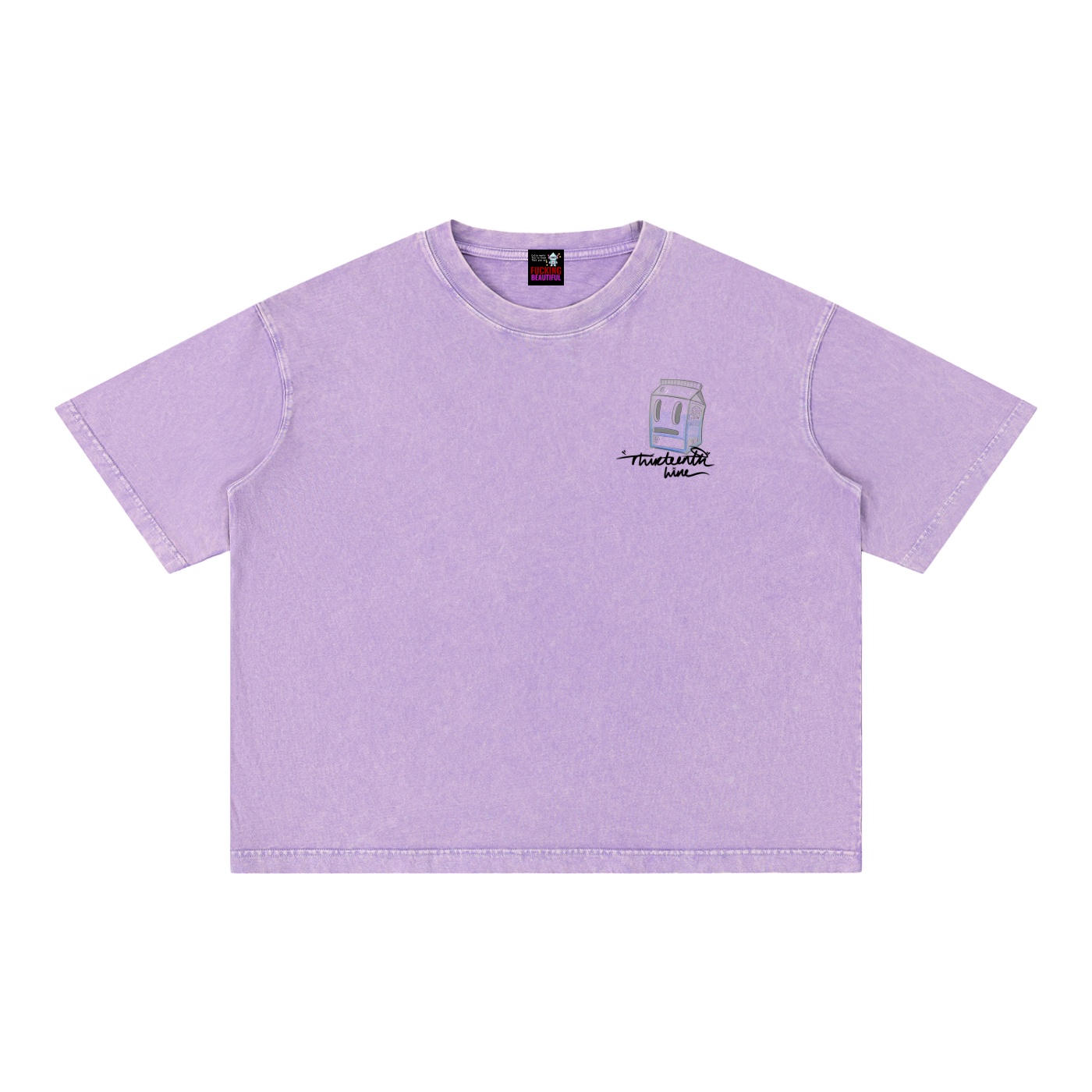 “MISSING” Mineral Wash Boxy Cotton T-Shirt - Image 21