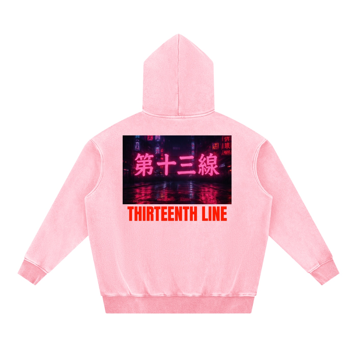“NEON SIMON” Snow Wash Fleece Oversize Hoodie - Image 18