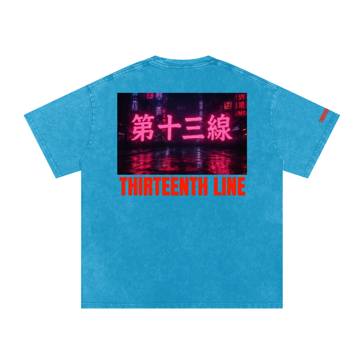 “NEON”Snow Washed Oversized Cotton T-Shirt - Image 42