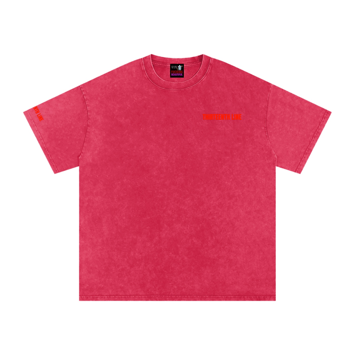 “NEON”Snow Washed Oversized Cotton T-Shirt - Image 45