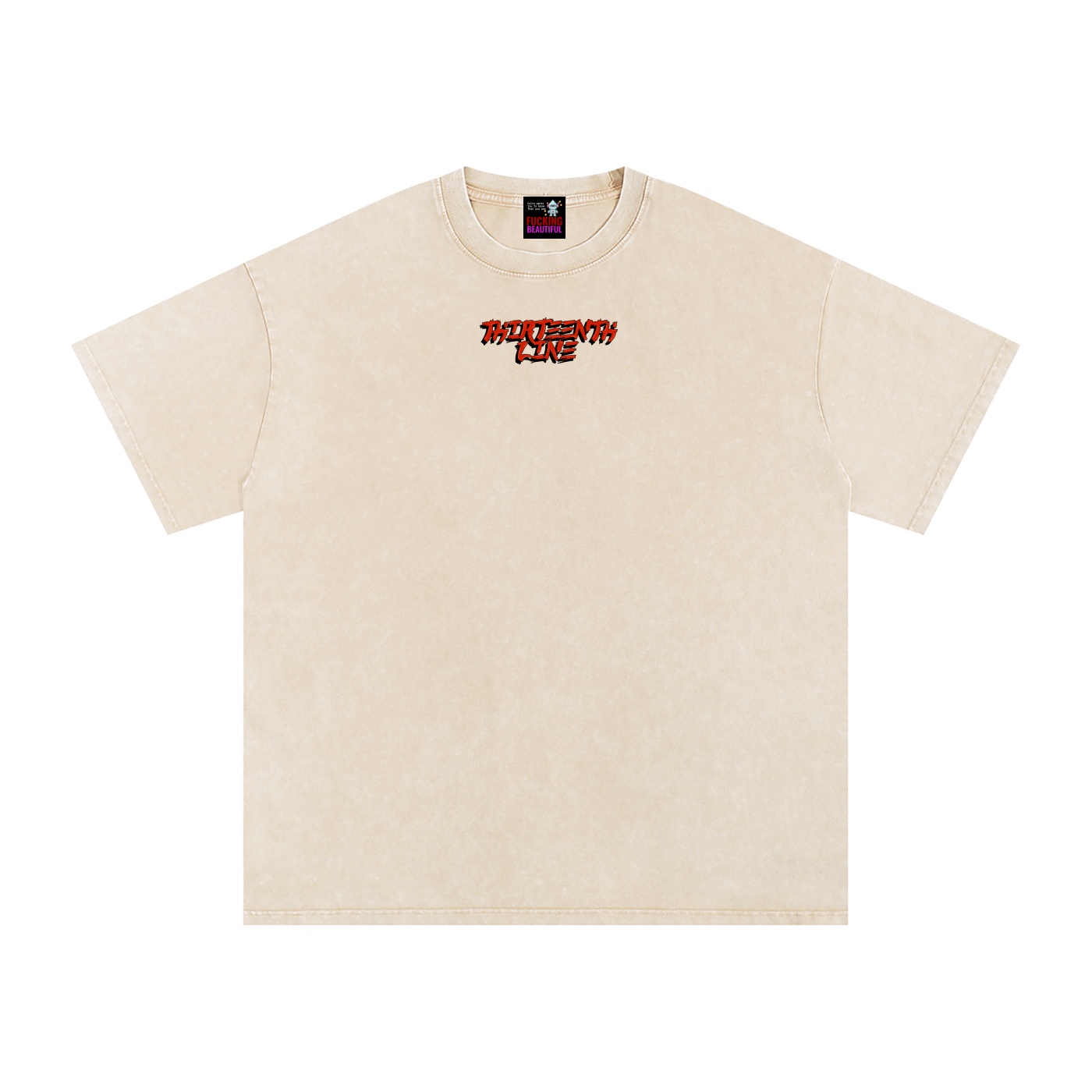“DRAGON” Snow Washed Oversized Cotton T-Shirt - Image 5