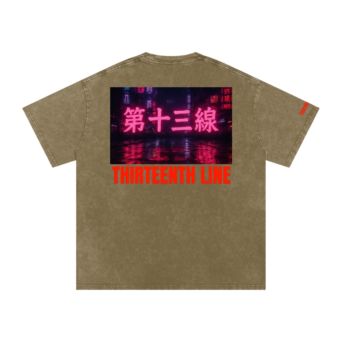 “NEON”Snow Washed Oversized Cotton T-Shirt - Image 10