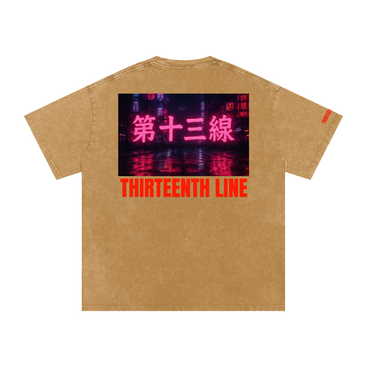 “NEON”Snow Washed Oversized Cotton T-Shirt - Image 38