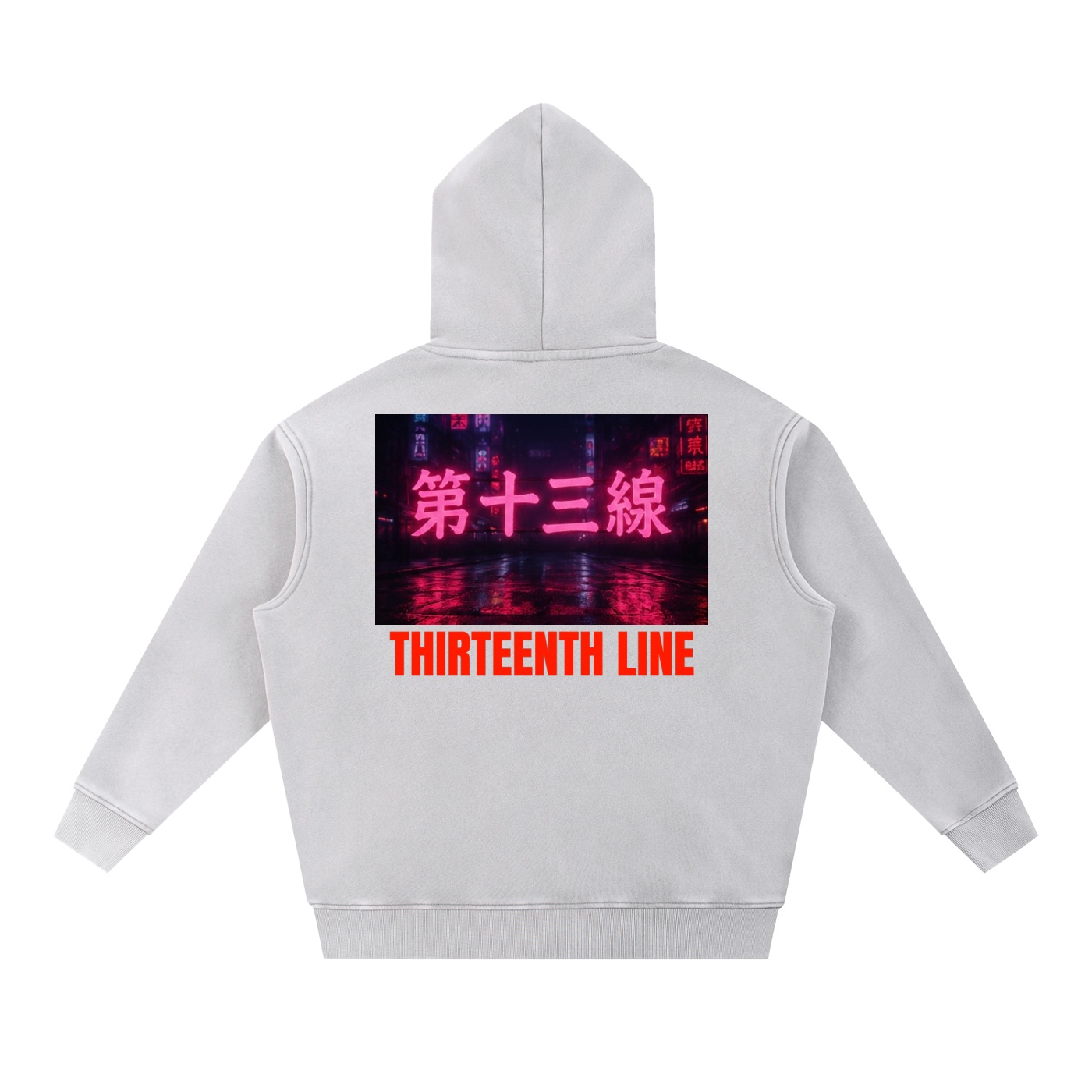“NEON SIMON” Snow Wash Fleece Oversize Hoodie - Image 6
