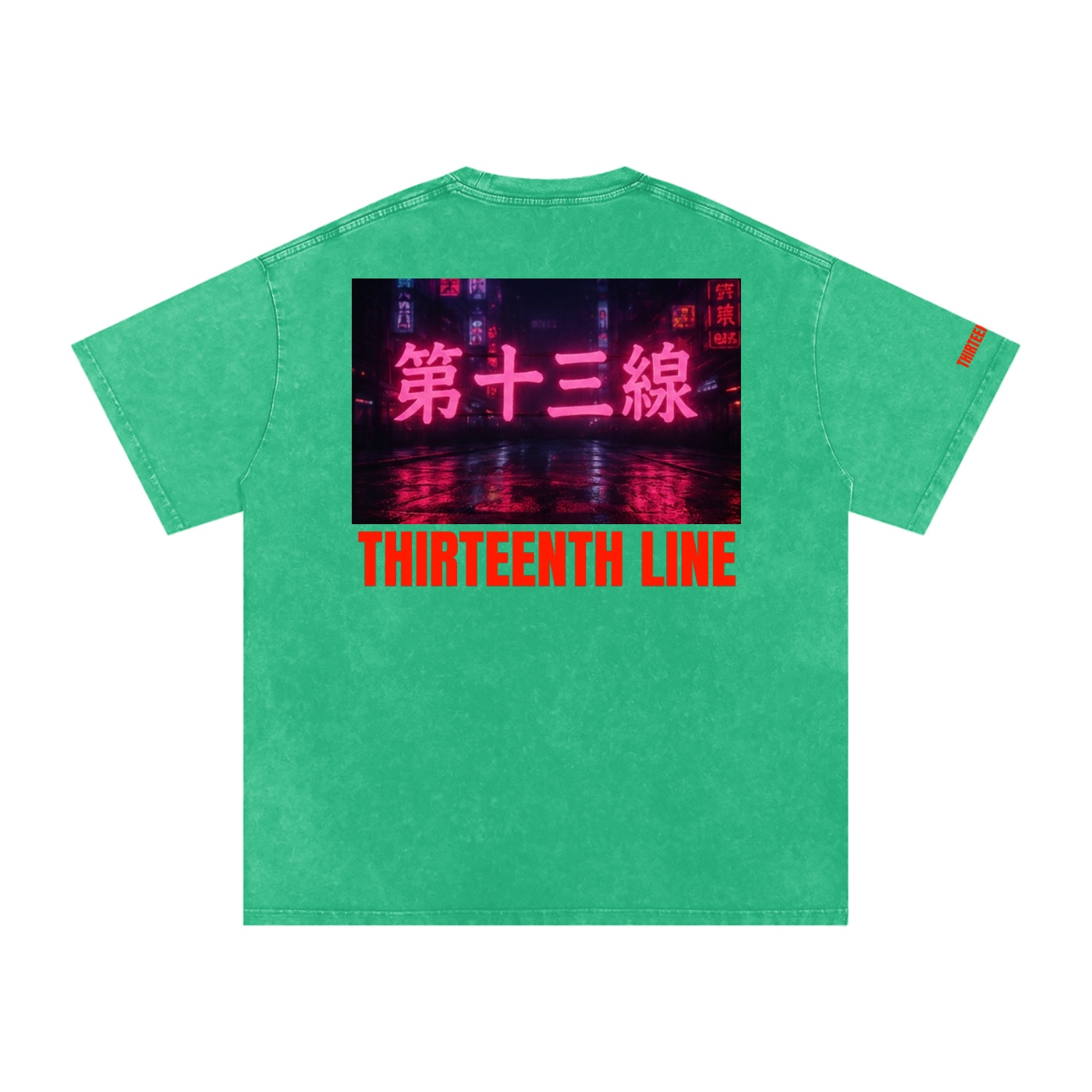 “NEON”Snow Washed Oversized Cotton T-Shirt - Image 18