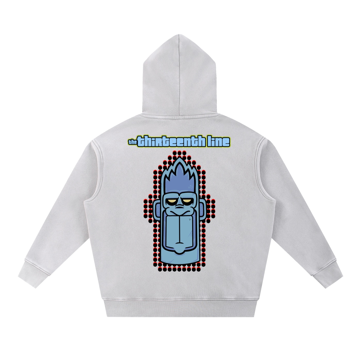 “MONKEY 13”Snow Wash Fleece Oversize Hoodie - Image 6