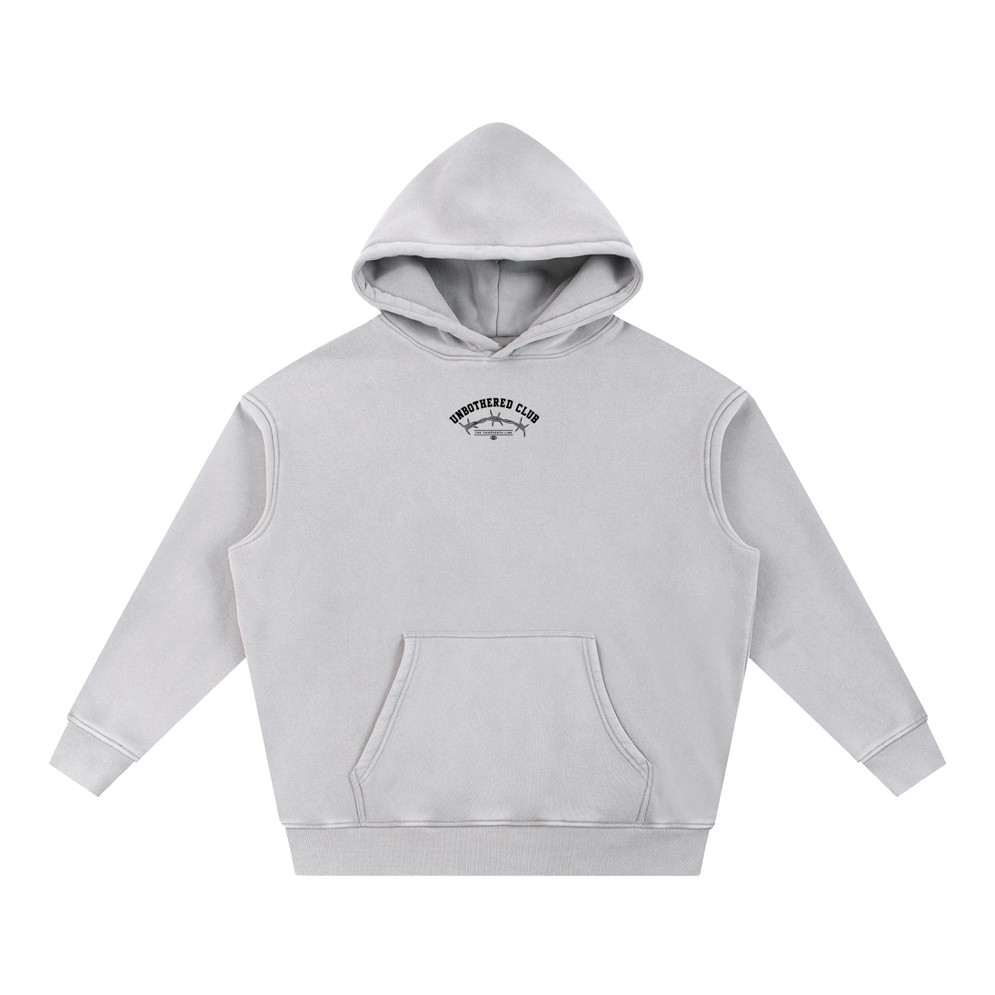 “BAD BRAIN”Snow Wash Fleece Oversize Hoodie - Image 3