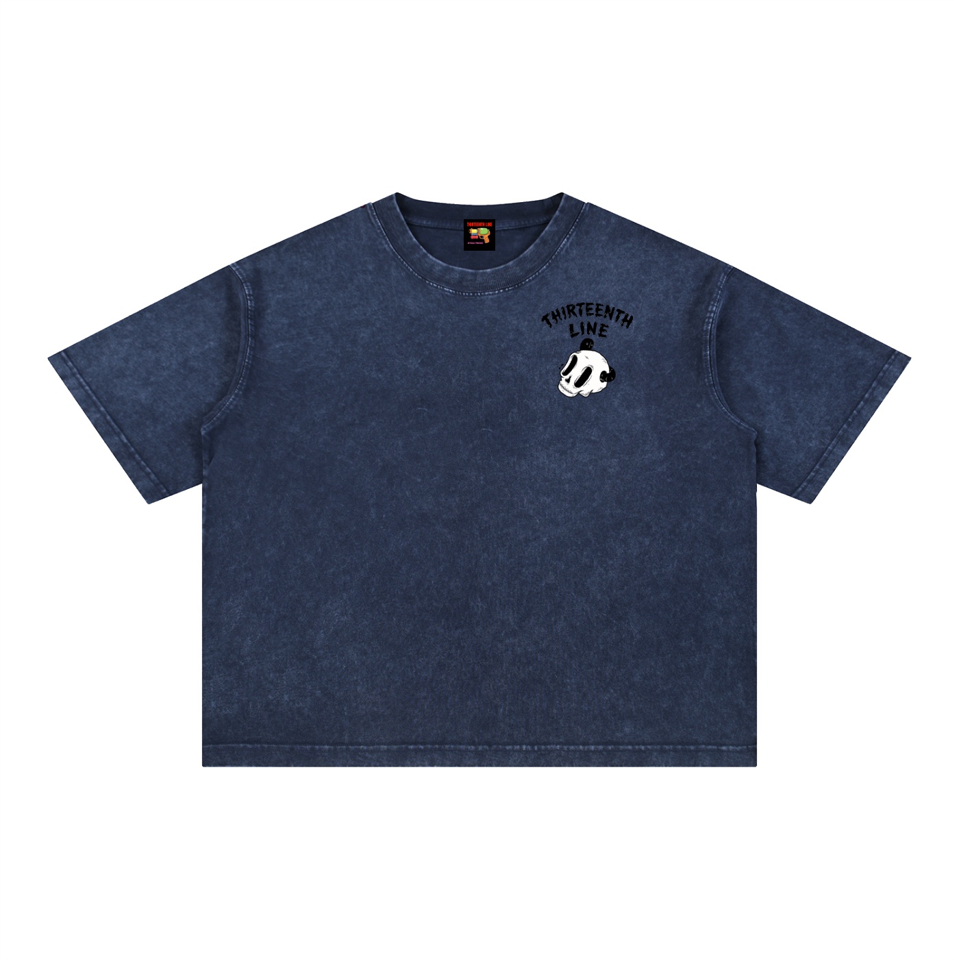 “SKULL WORM” Mineral Wash Boxy Cotton T-Shirt - Image 15