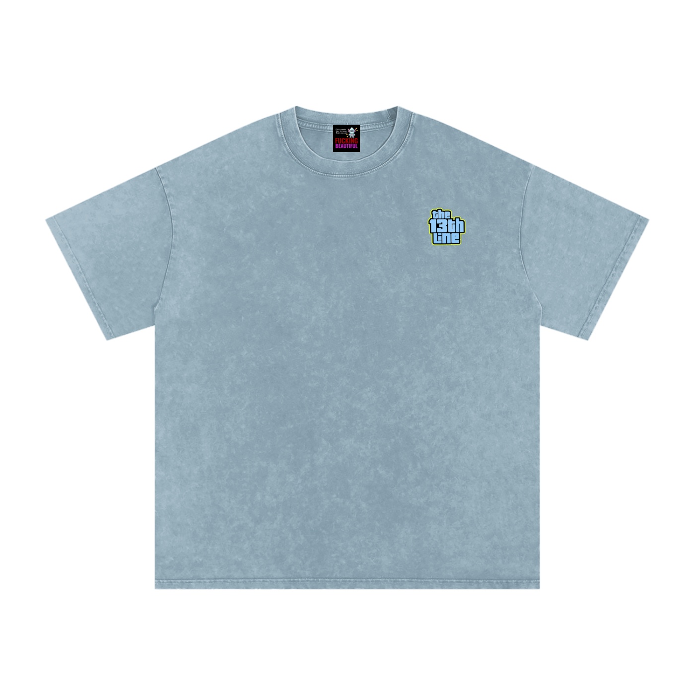 “MONKEY 13” Snow Washed Oversized Cotton T-Shirt - Image 33