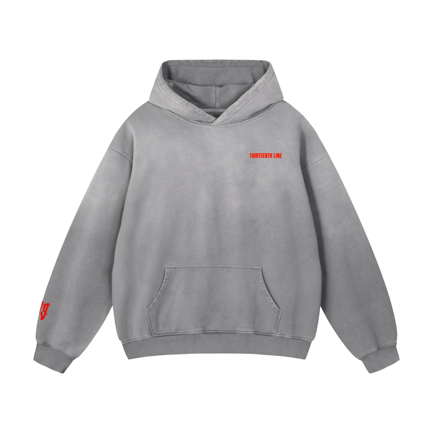 “TIME CONFINED” Heavyweight Sunfade Oversized Hoodie - Image 3