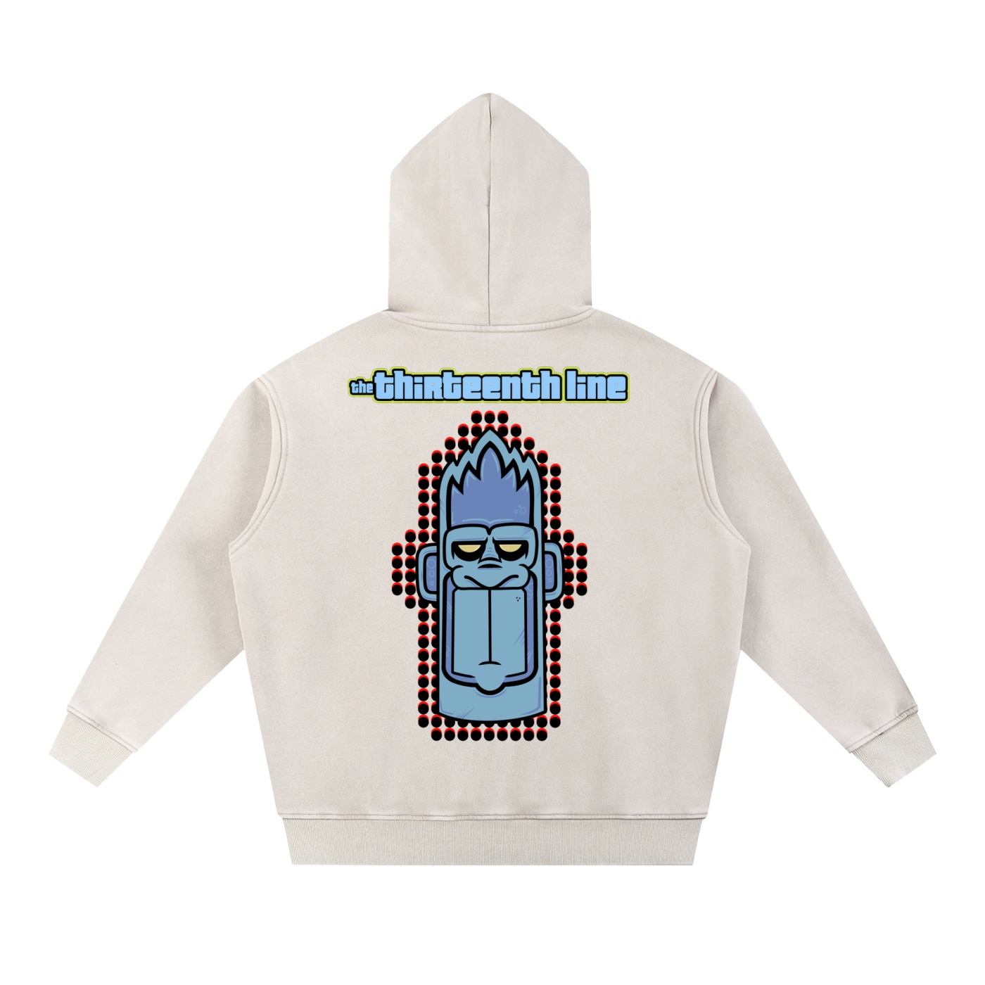 “MONKEY 13”Snow Wash Fleece Oversize Hoodie - Image 4