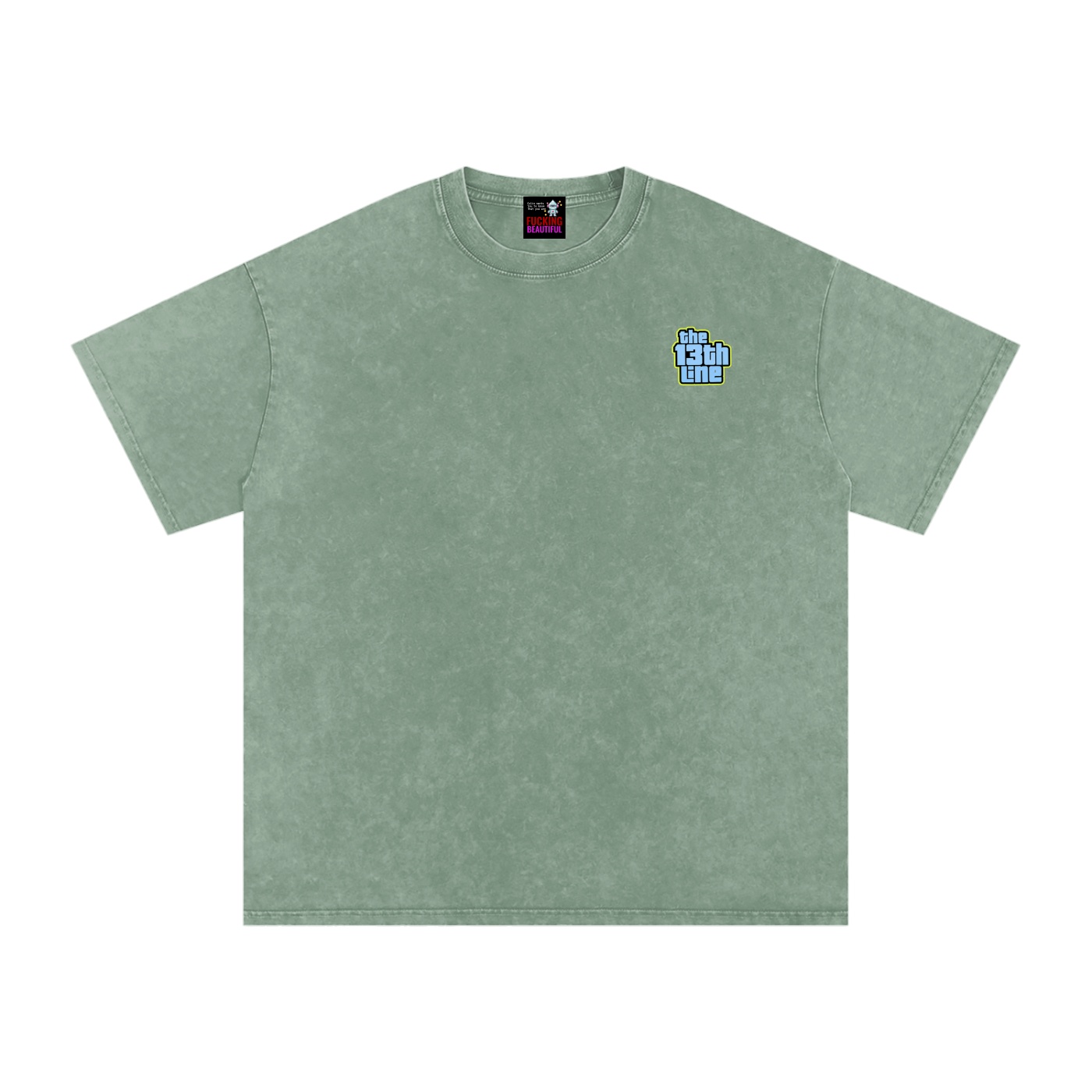 “MONKEY 13” Snow Washed Oversized Cotton T-Shirt - Image 9
