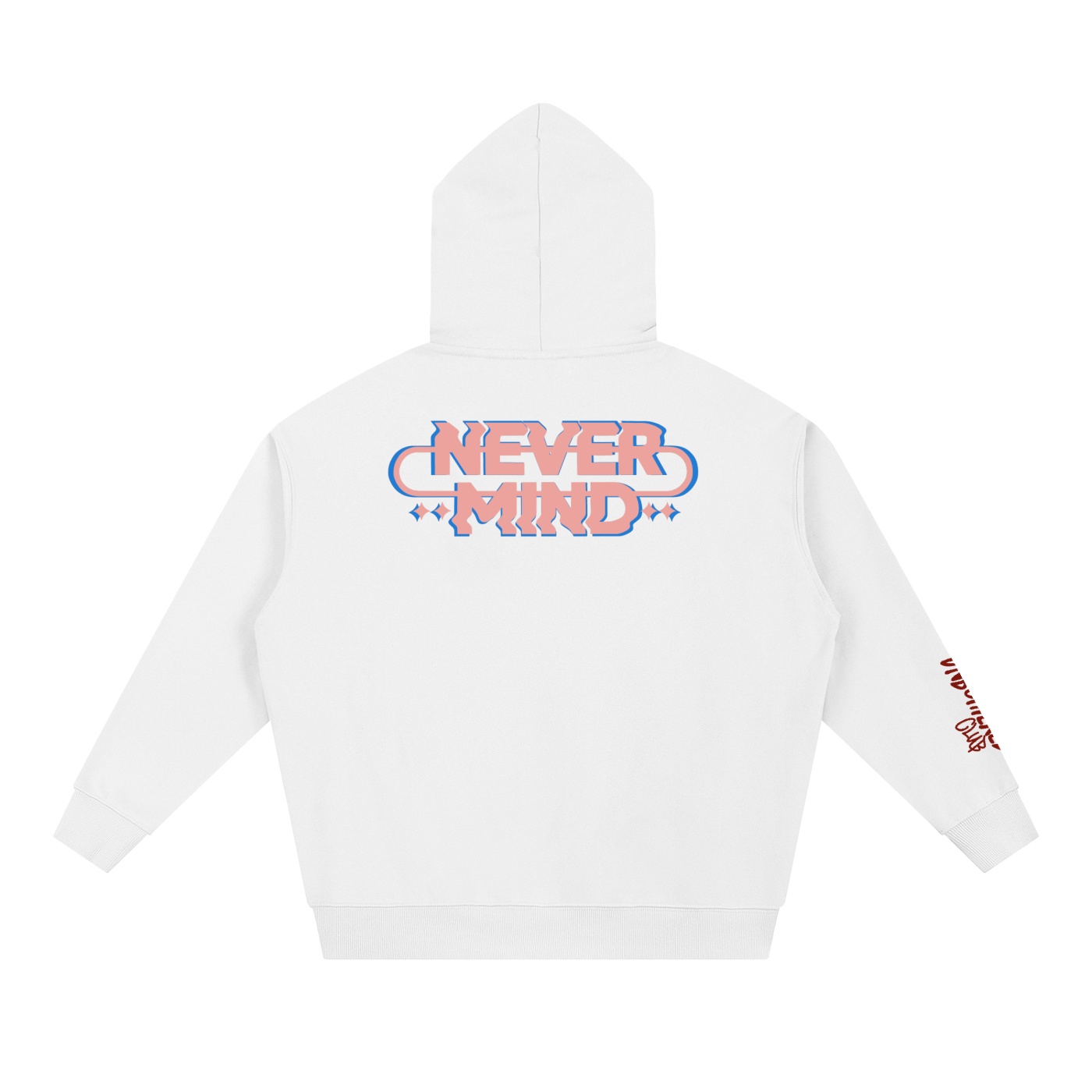 “UNBOTHERED NEVER MIND” Essential Heavyweight Hoodie - Image 2
