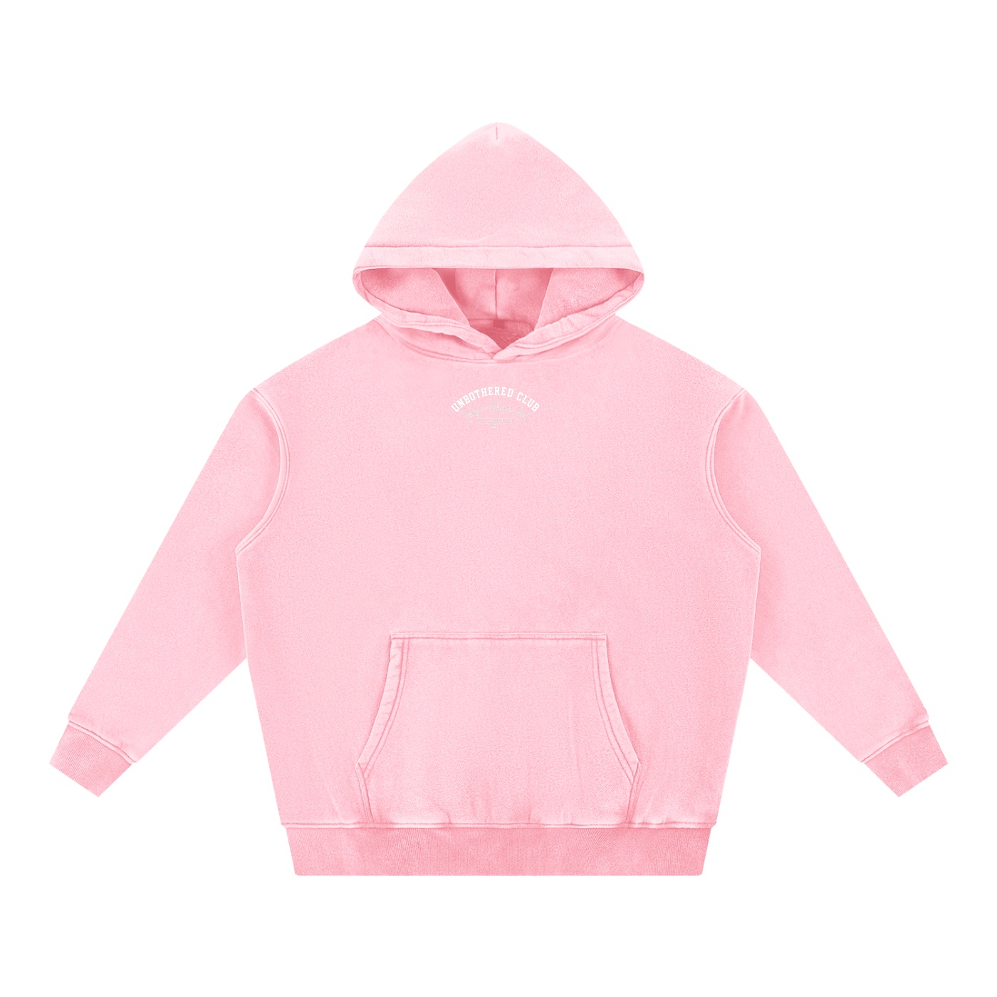 “UNBOTHERED CLUB SKULL”Snow Wash Fleece Oversize Hoodie - Image 17
