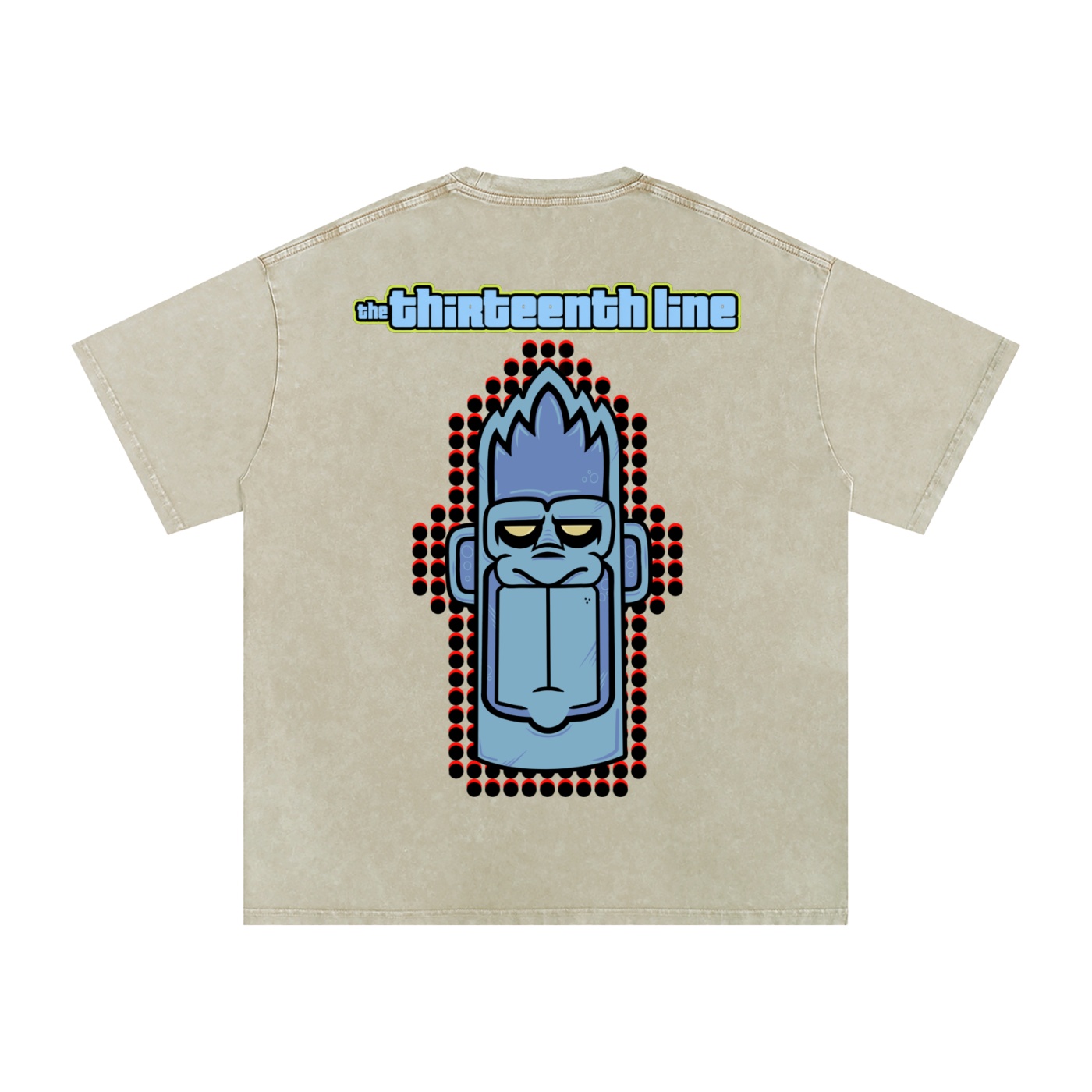 “MONKEY 13” Snow Washed Oversized Cotton T-Shirt - Image 24