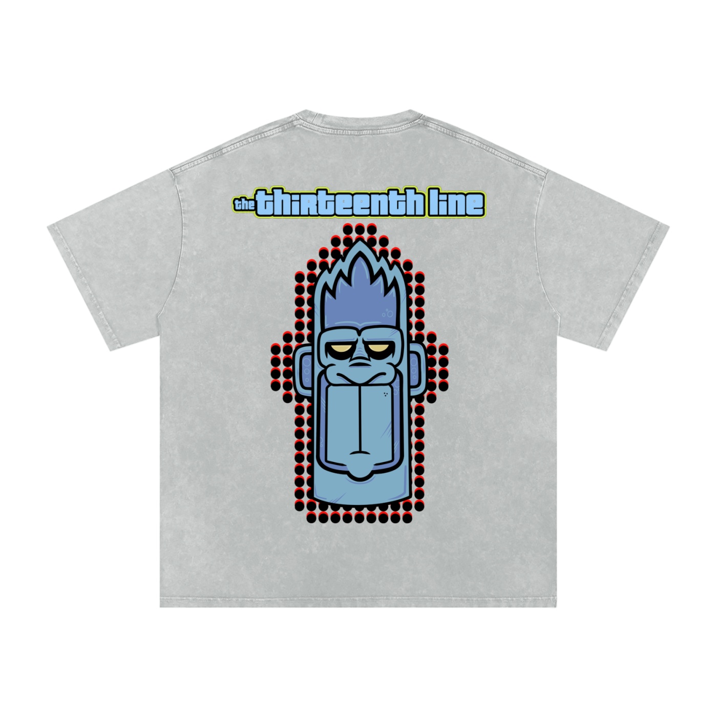 “MONKEY 13” Snow Washed Oversized Cotton T-Shirt - Image 8