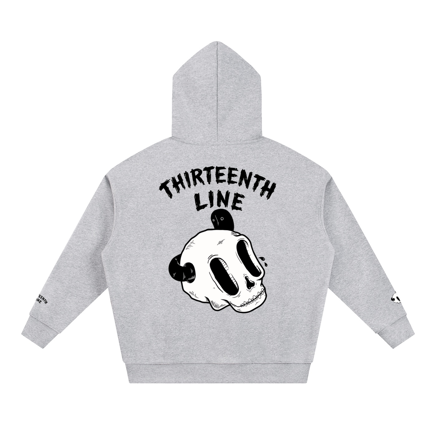 “SKULL WORM” Essential Heavyweight Hoodie - Image 8