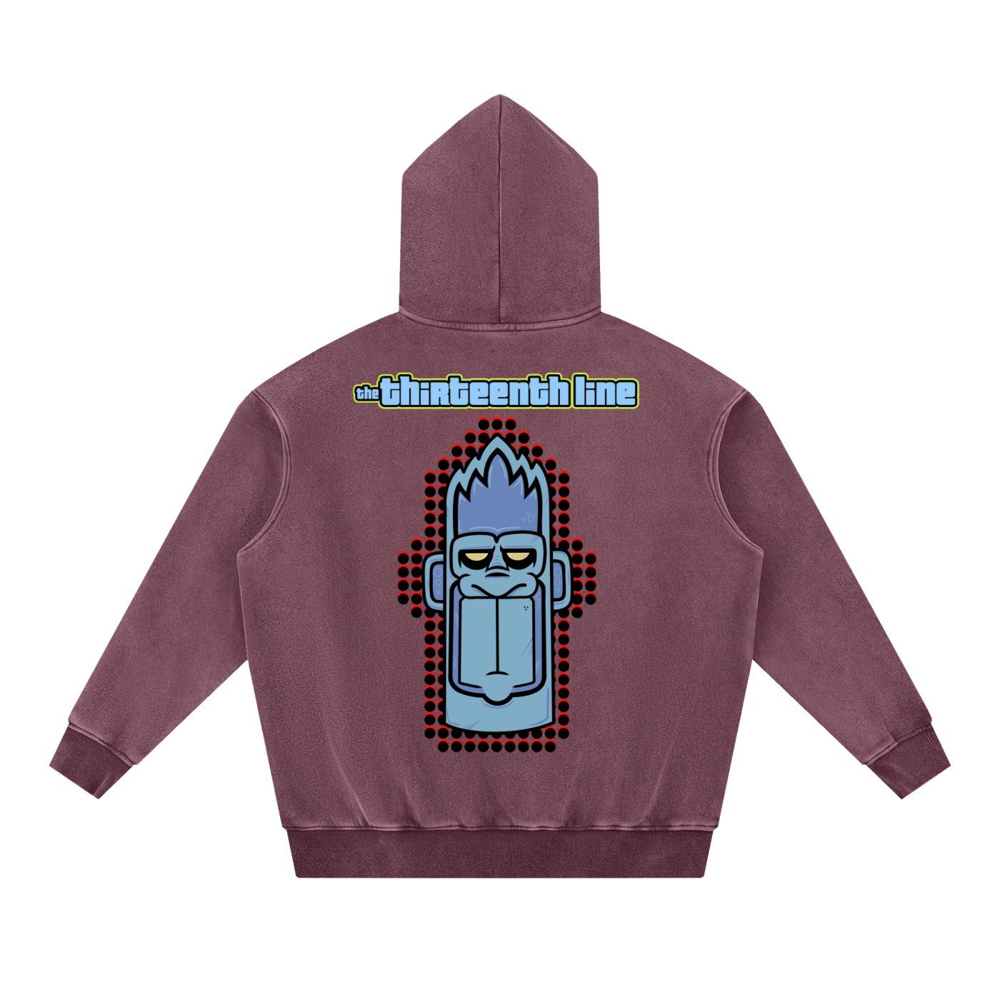 “MONKEY 13”Snow Wash Fleece Oversize Hoodie - Image 16