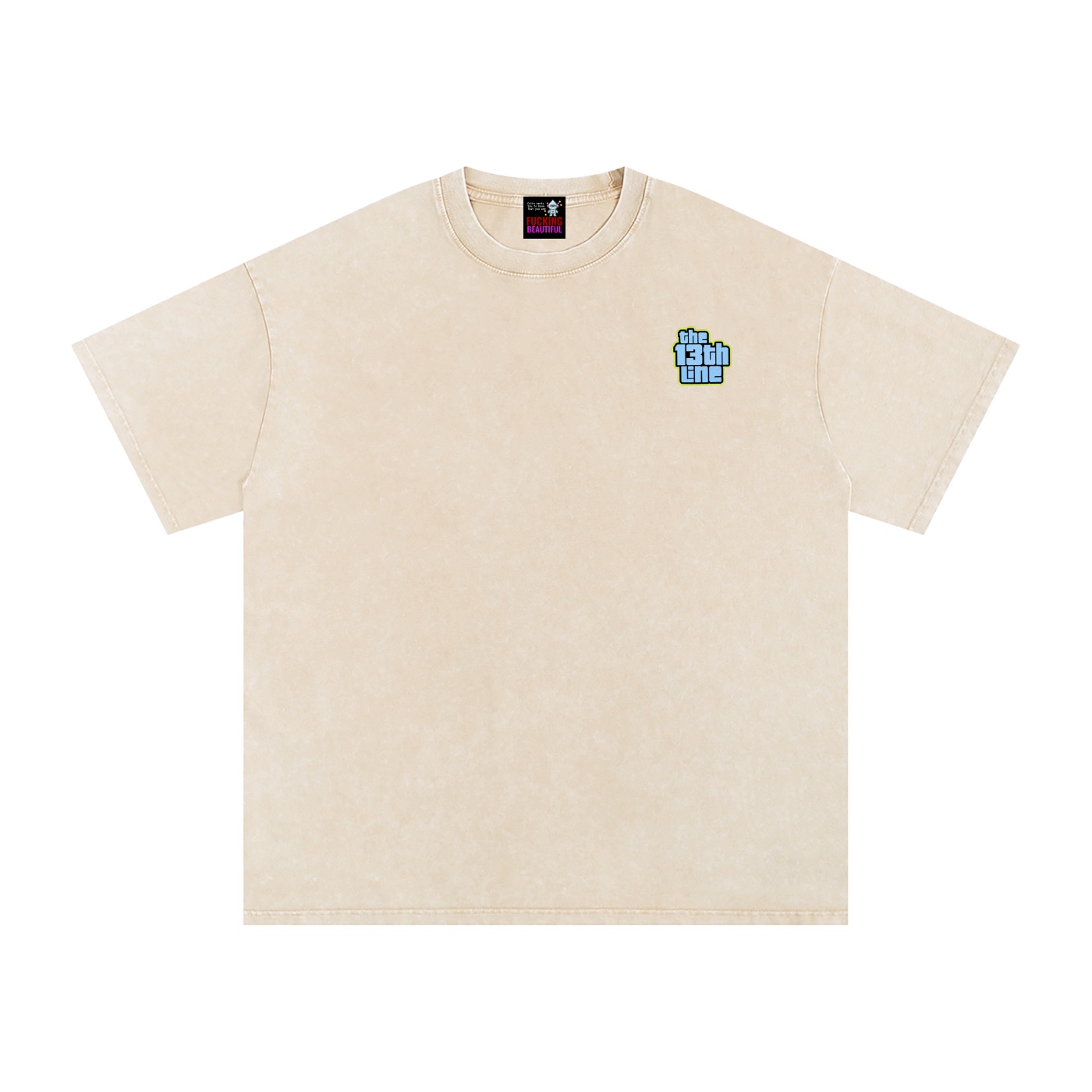 “MONKEY 13” Snow Washed Oversized Cotton T-Shirt - Image 5