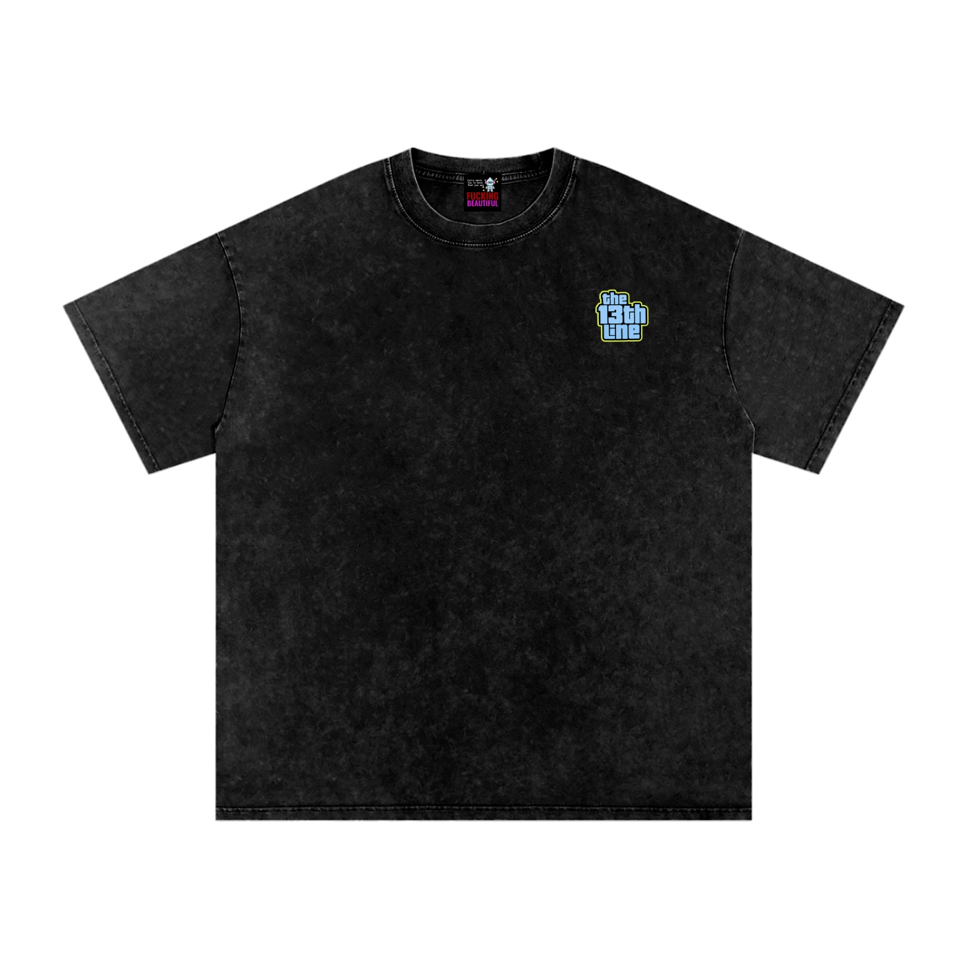 “MONKEY 13” Snow Washed Oversized Cotton T-Shirt - Image 6