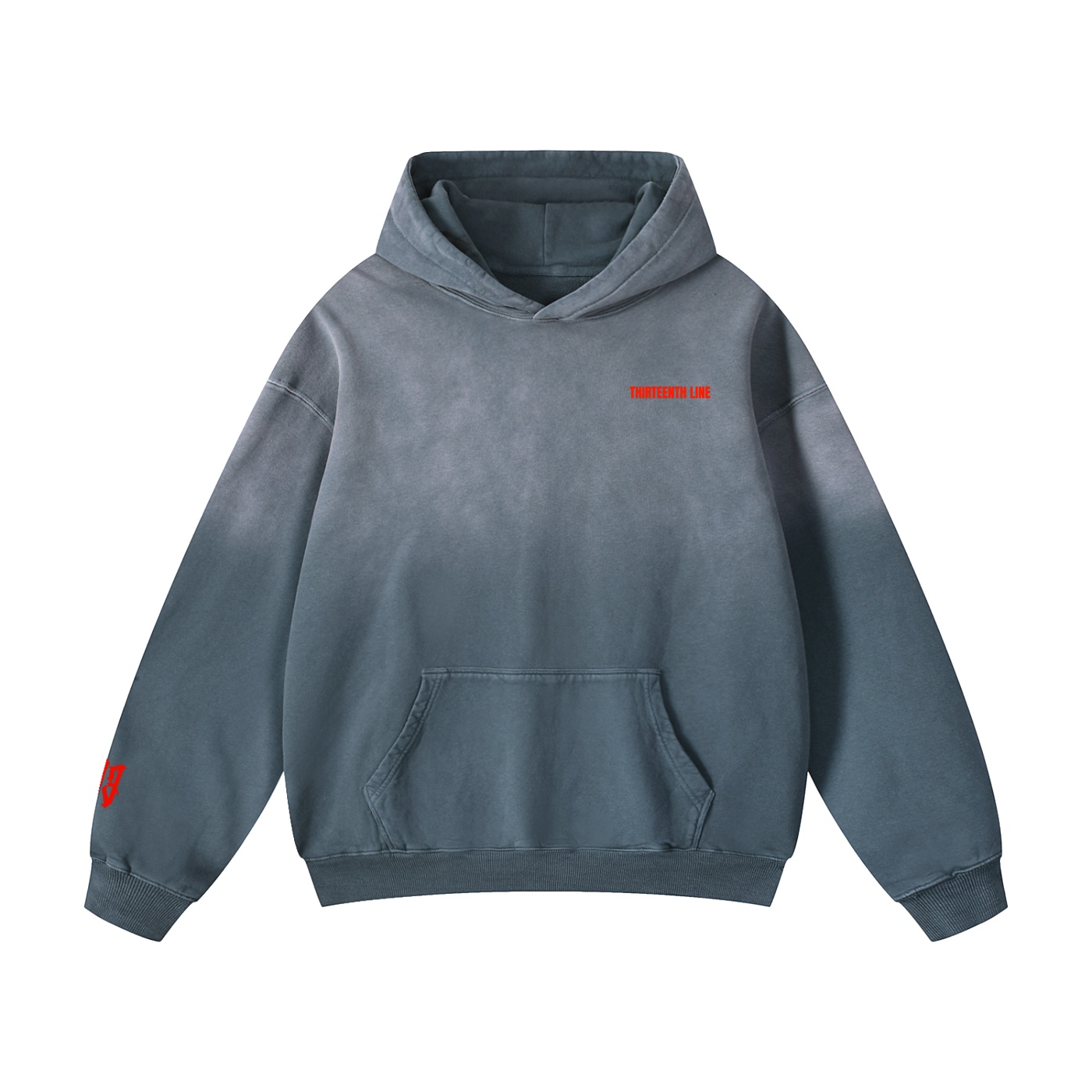 “TIME CONFINED” Heavyweight Sunfade Oversized Hoodie - Image 11