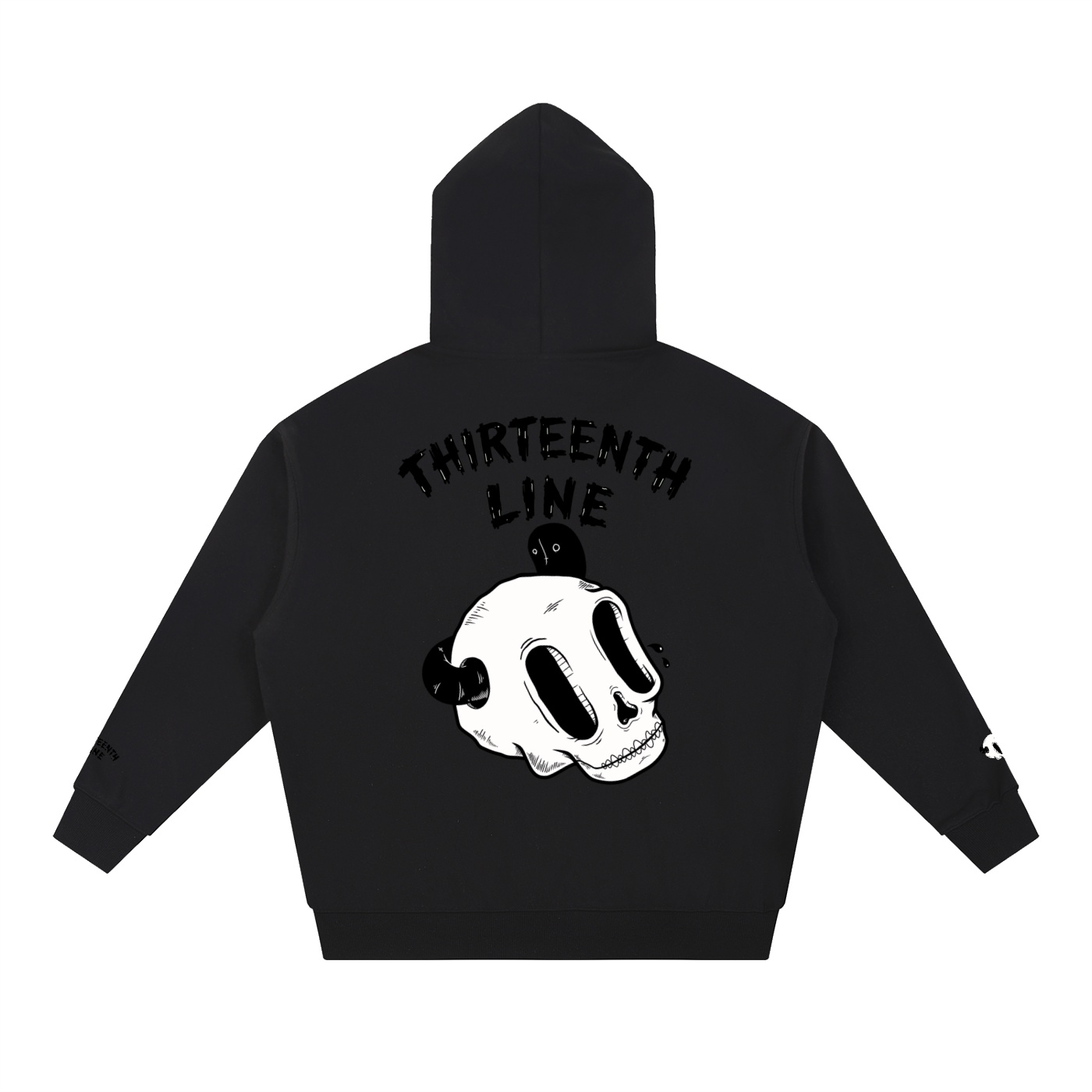 “SKULL WORM” Essential Heavyweight Hoodie - Image 2