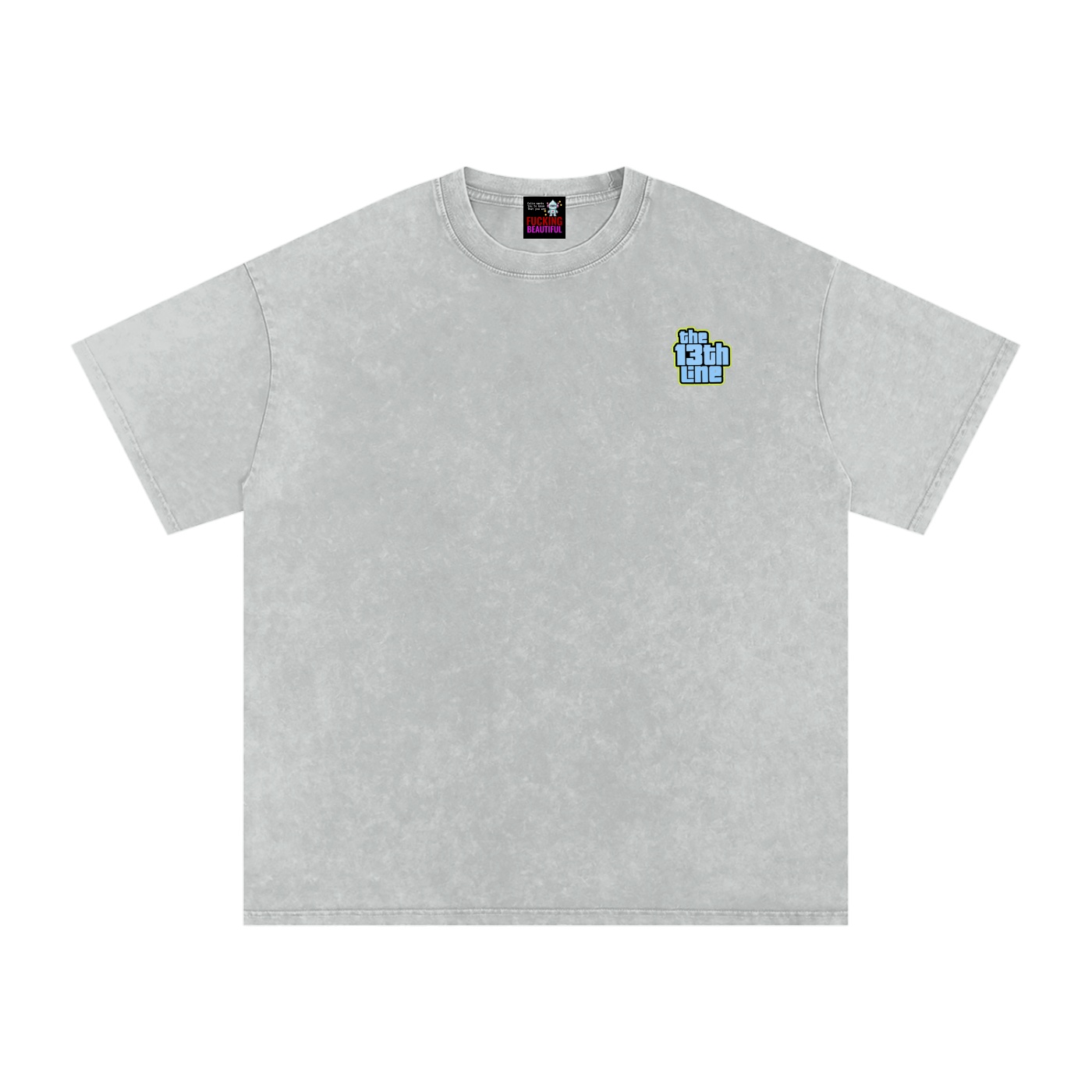 “MONKEY 13” Snow Washed Oversized Cotton T-Shirt - Image 7