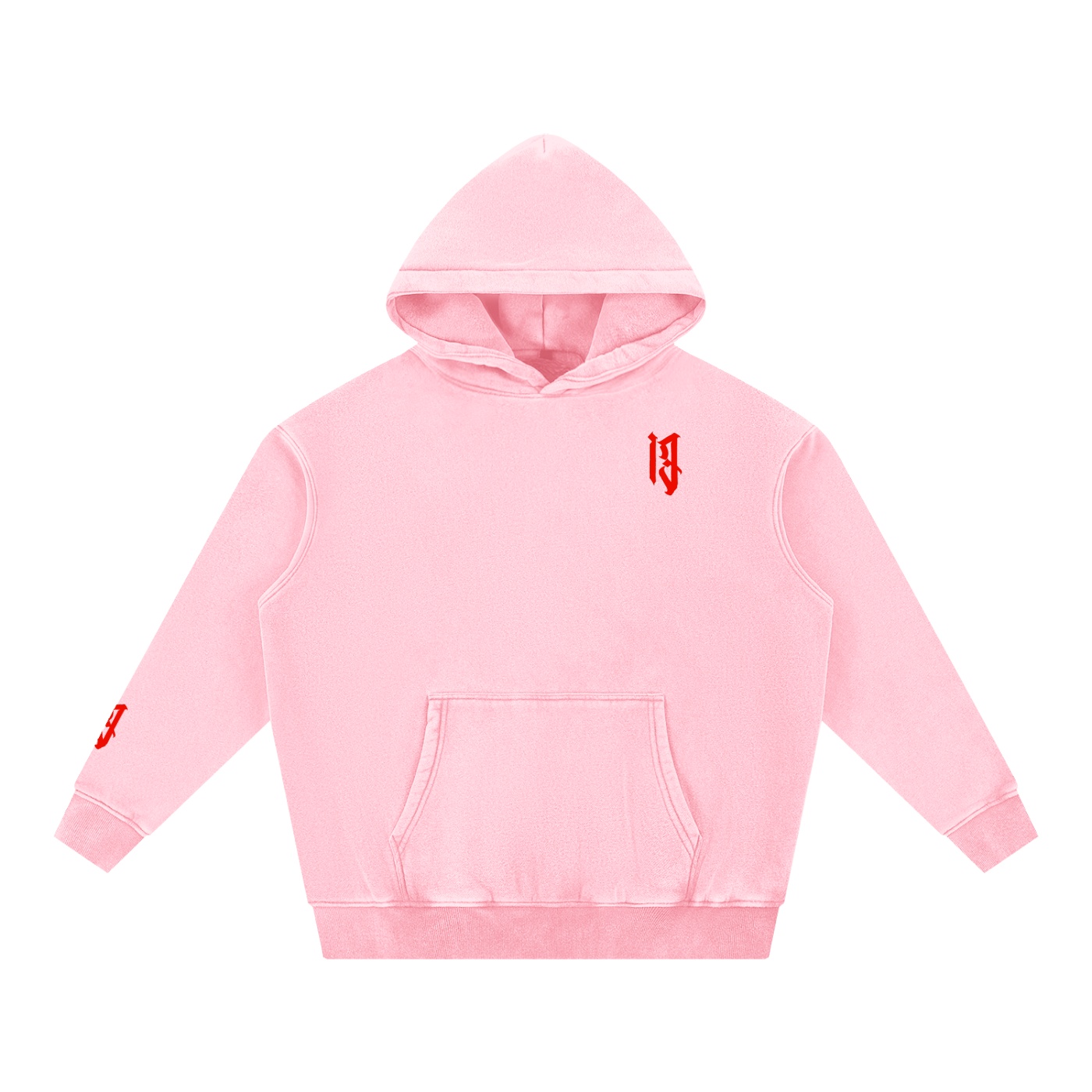 “TIME CONFINED” Snow Wash Fleece Oversize Hoodie - Image 17