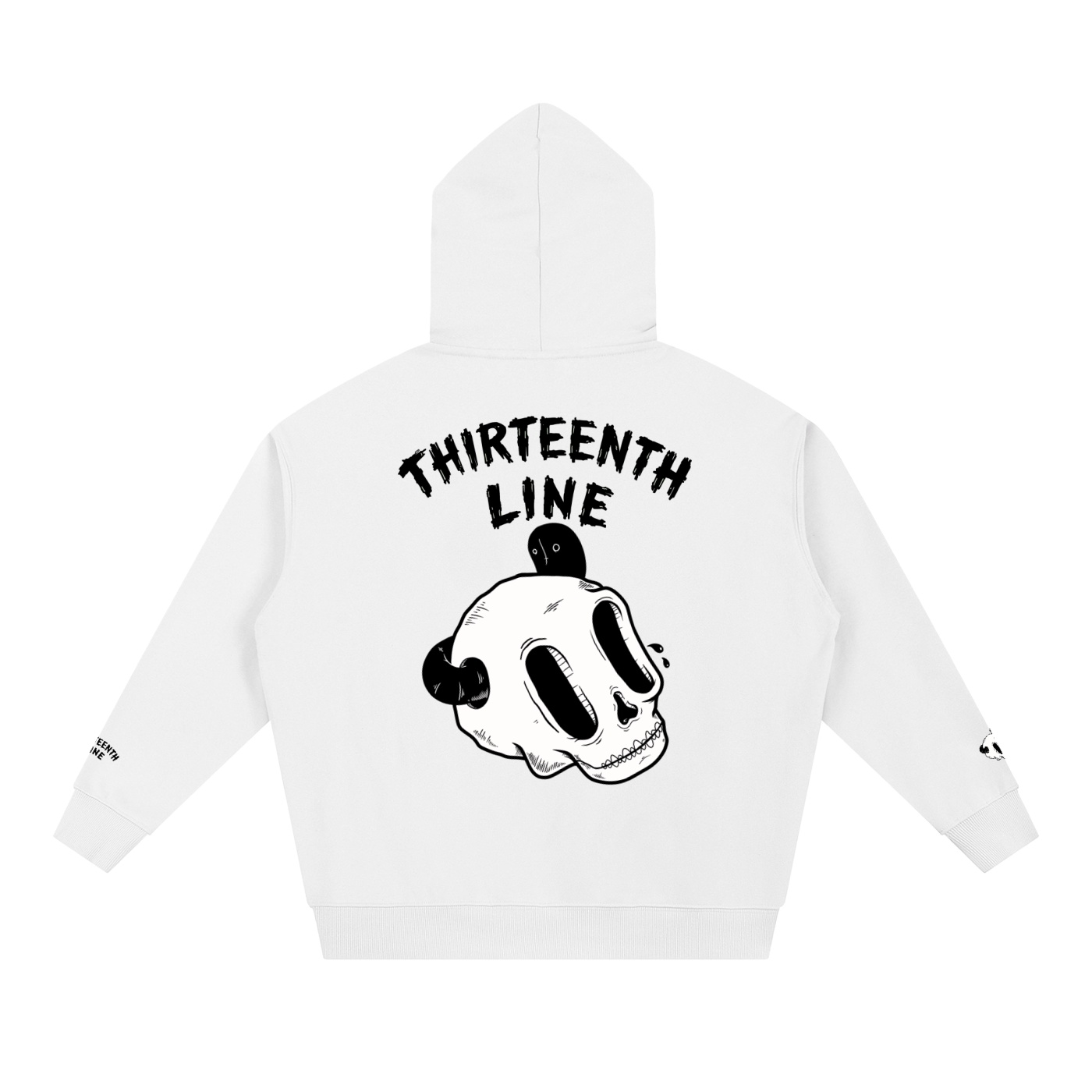 “SKULL WORM” Essential Heavyweight Hoodie - Image 4