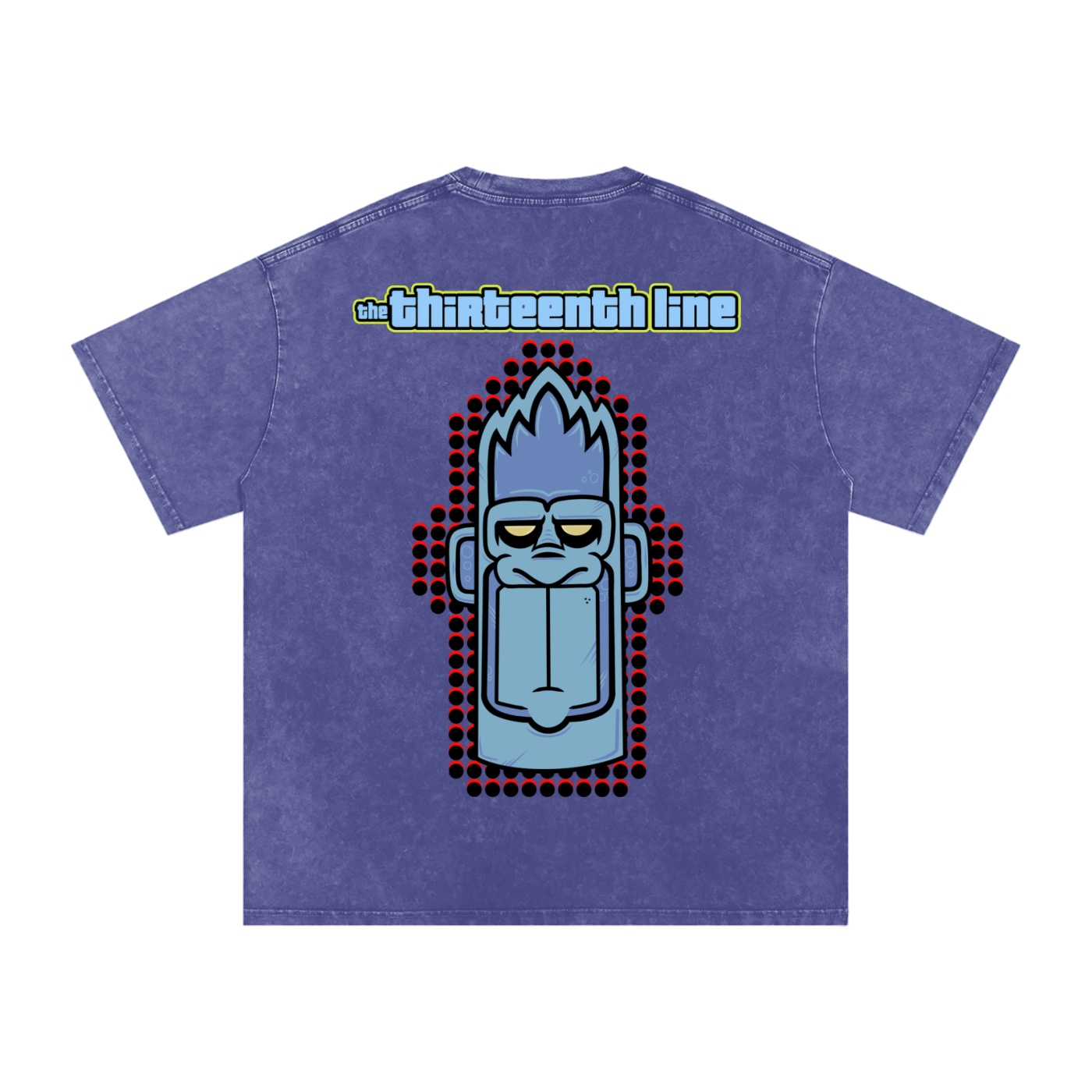 “MONKEY 13” Snow Washed Oversized Cotton T-Shirt - Image 36