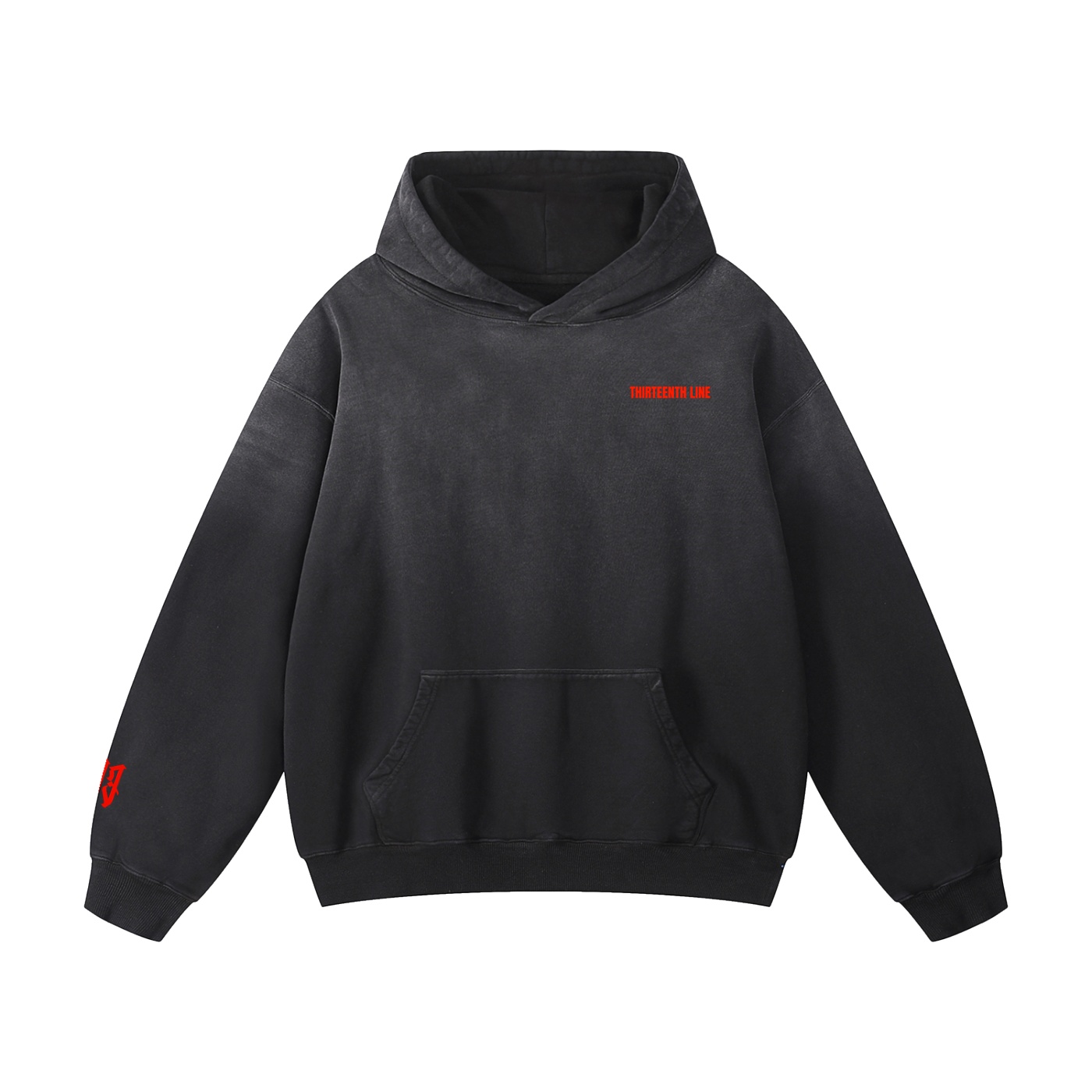 “TIME CONFINED” Heavyweight Sunfade Oversized Hoodie