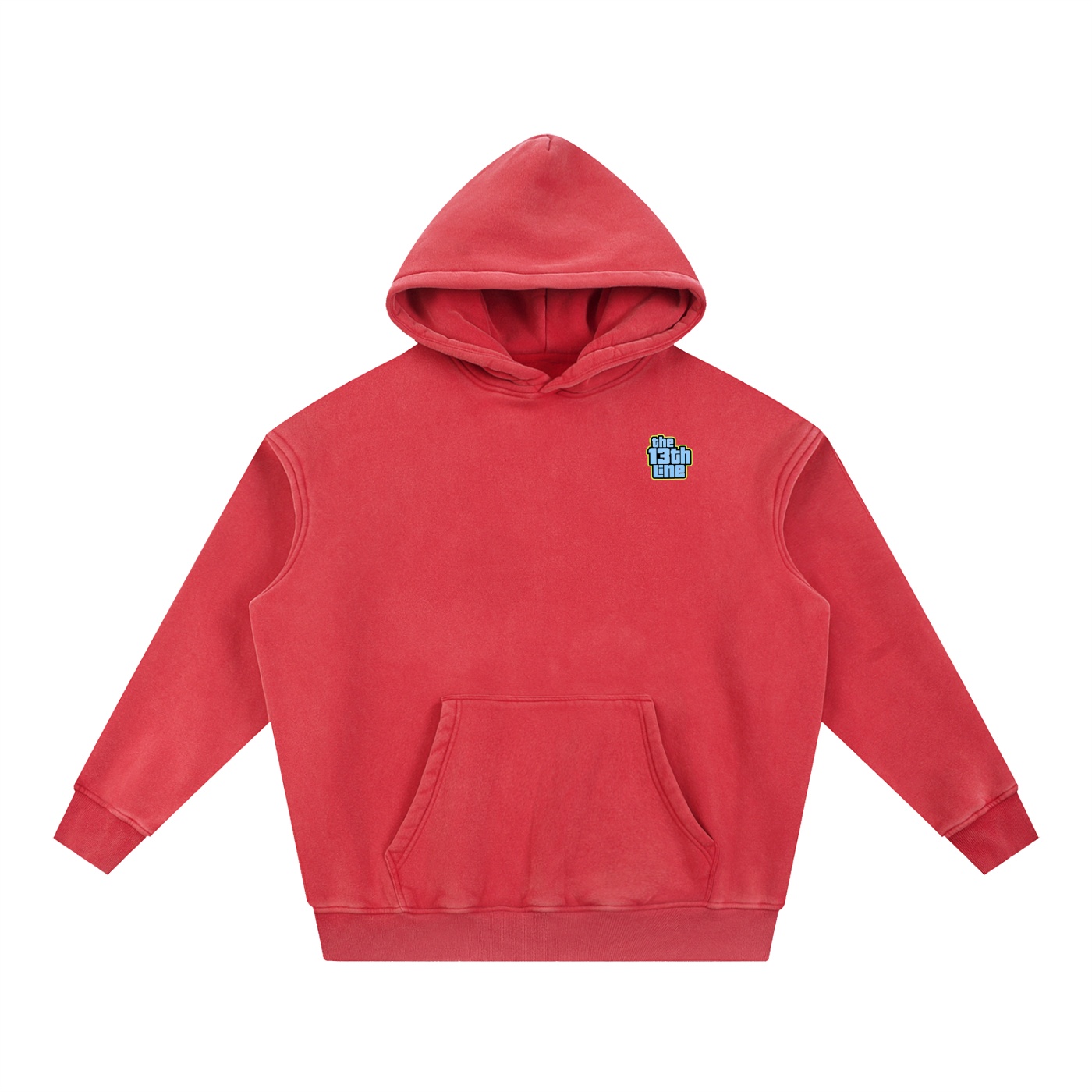 “MONKEY 13”Snow Wash Fleece Oversize Hoodie - Image 11