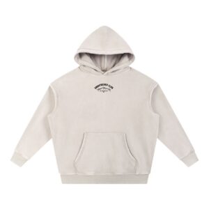 “BAD BRAIN”Snow Wash Fleece Oversize Hoodie